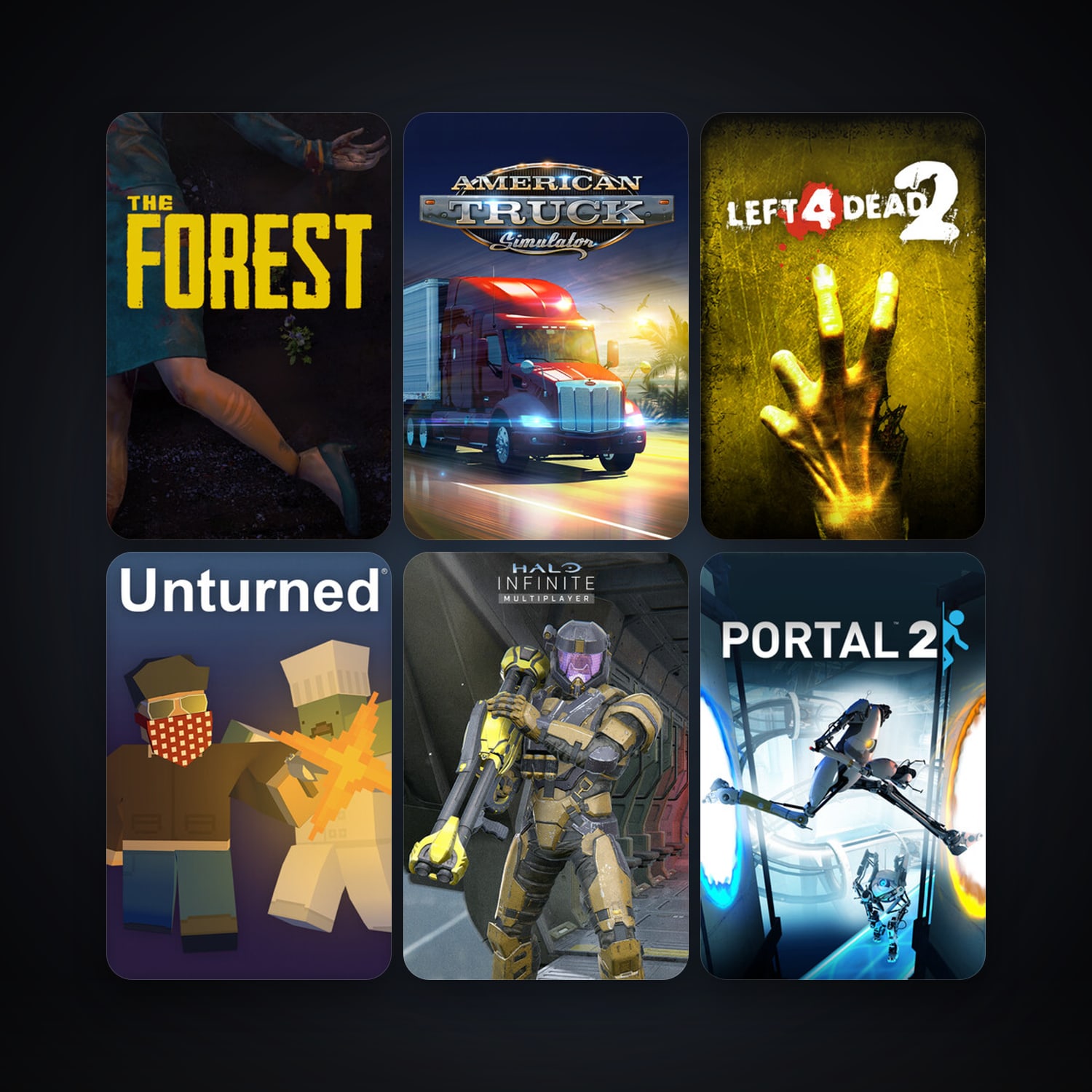 Left 4 Dead 2 + Portal 2, 7 games, clean — HabibiAccounts