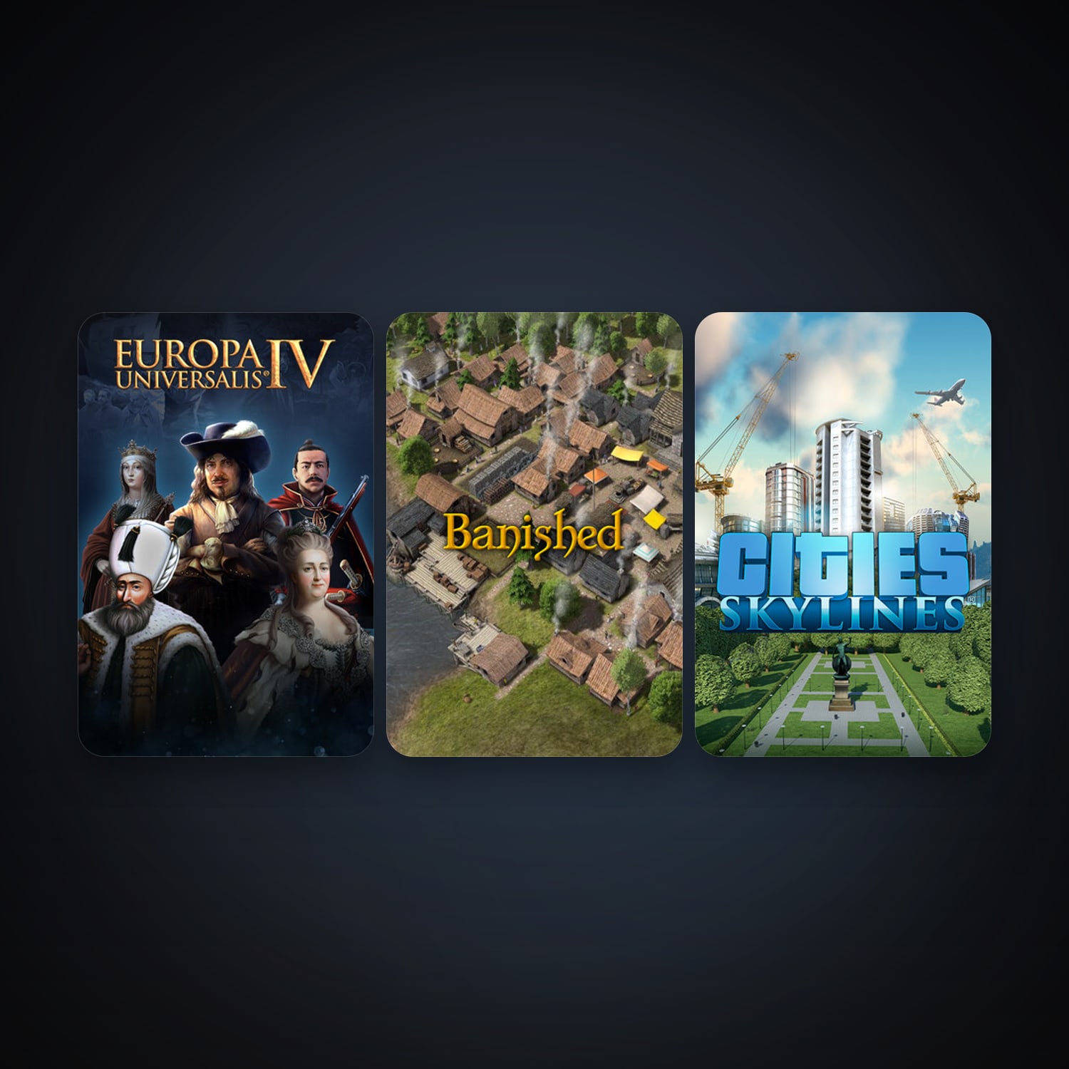 Europa Universalis IV + Banished, 8 games, clean — HabibiAccounts