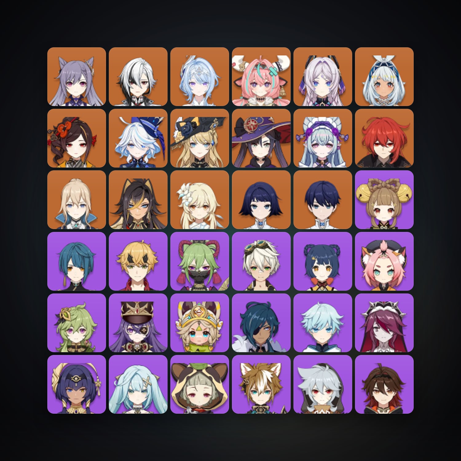 Genshin Impact | AR 58 | 60 Chars | 14× 5★ — Genshin / miHoYo Account — HabibiAccounts