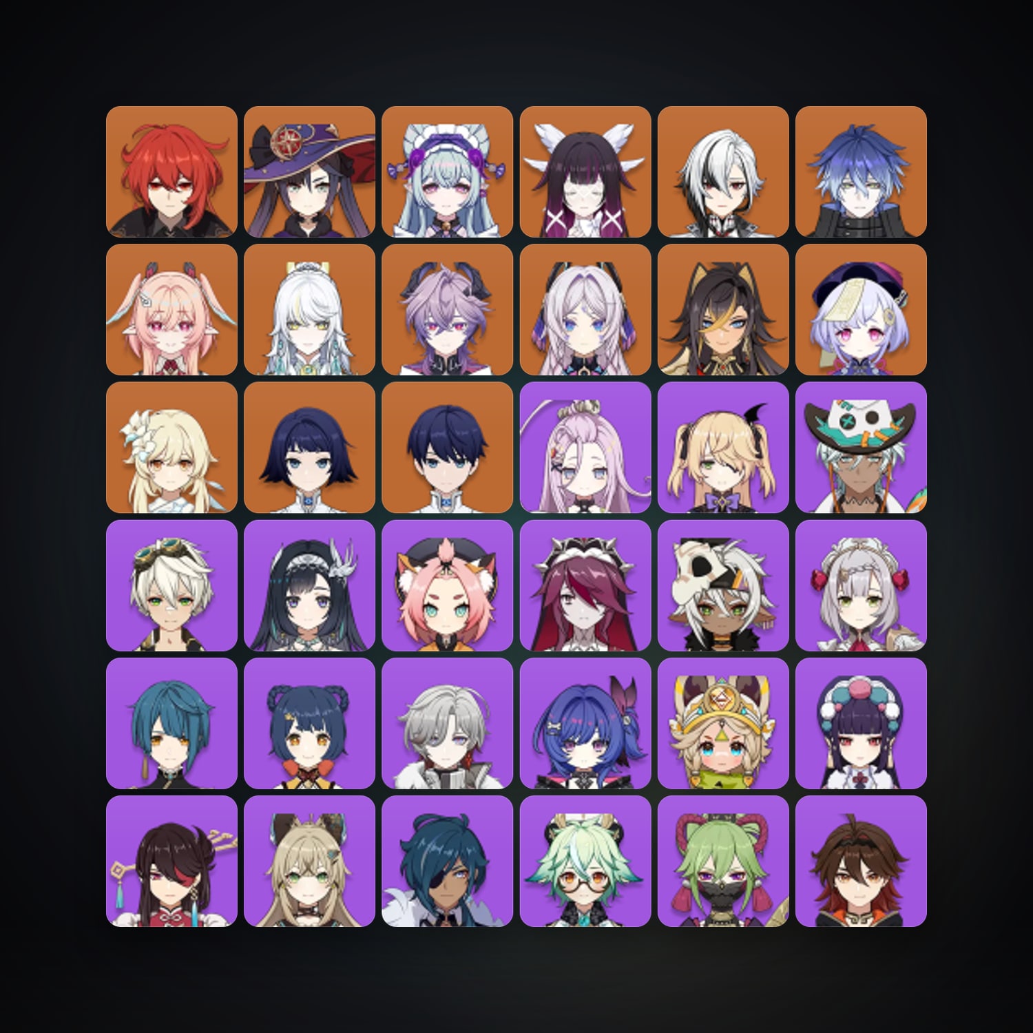 Genshin Impact | AR 58 | 59 Chars | 12× 5★ — Genshin / miHoYo Account — HabibiAccounts