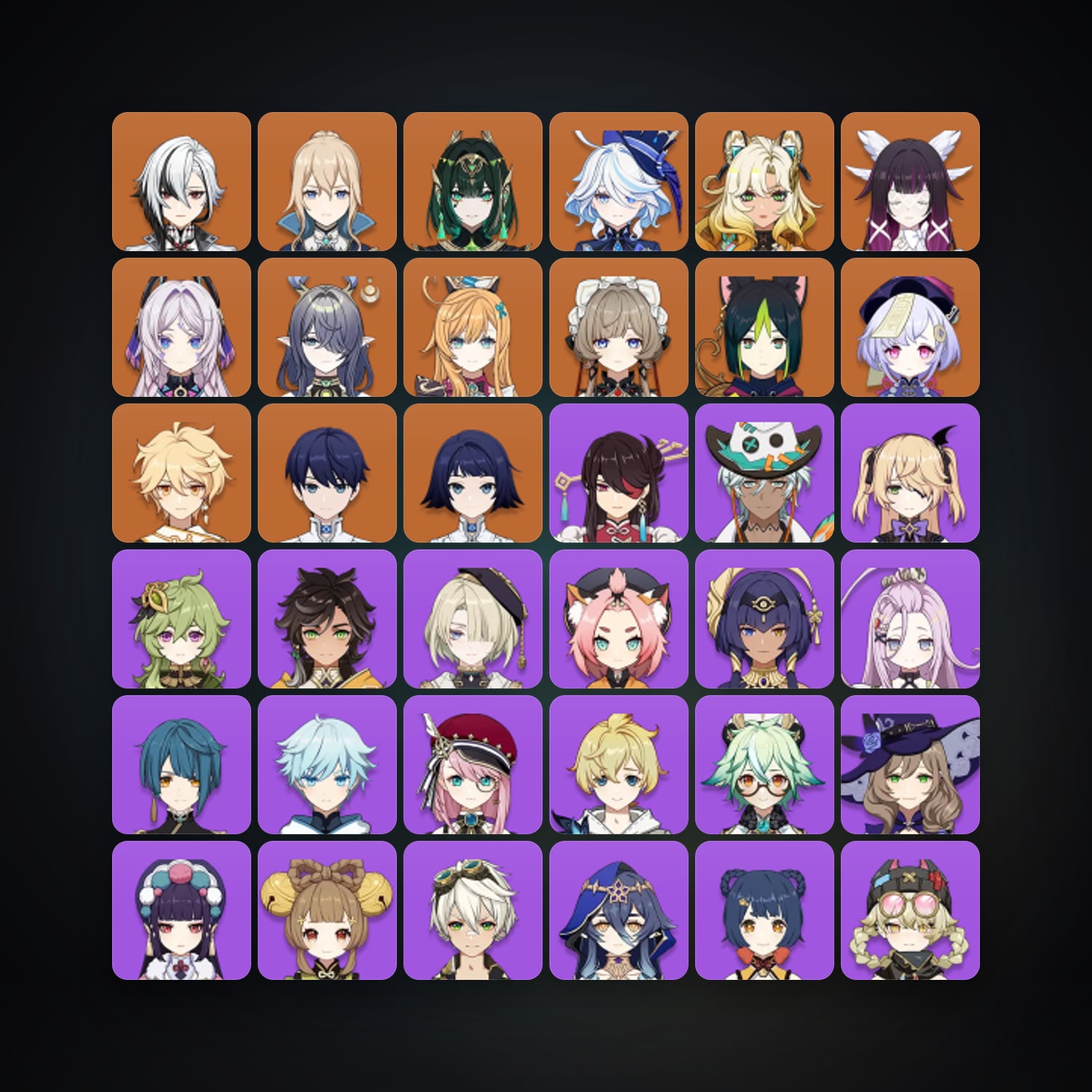 Genshin Impact | AR 50 | 56 Chars | 12× 5★ — Genshin / miHoYo Account — HabibiAccounts