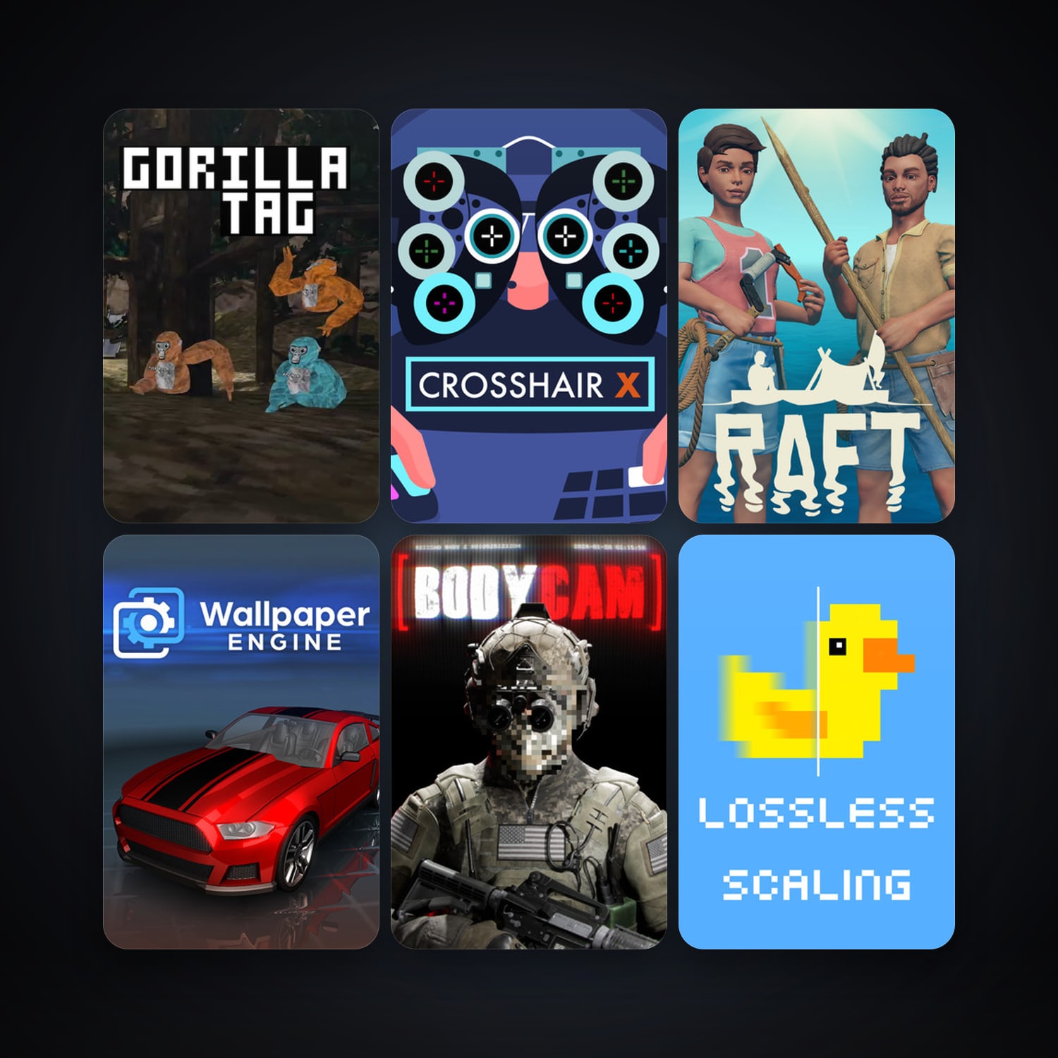 Wallpaper Engine + Raft, 28 games, clean — HabibiAccounts