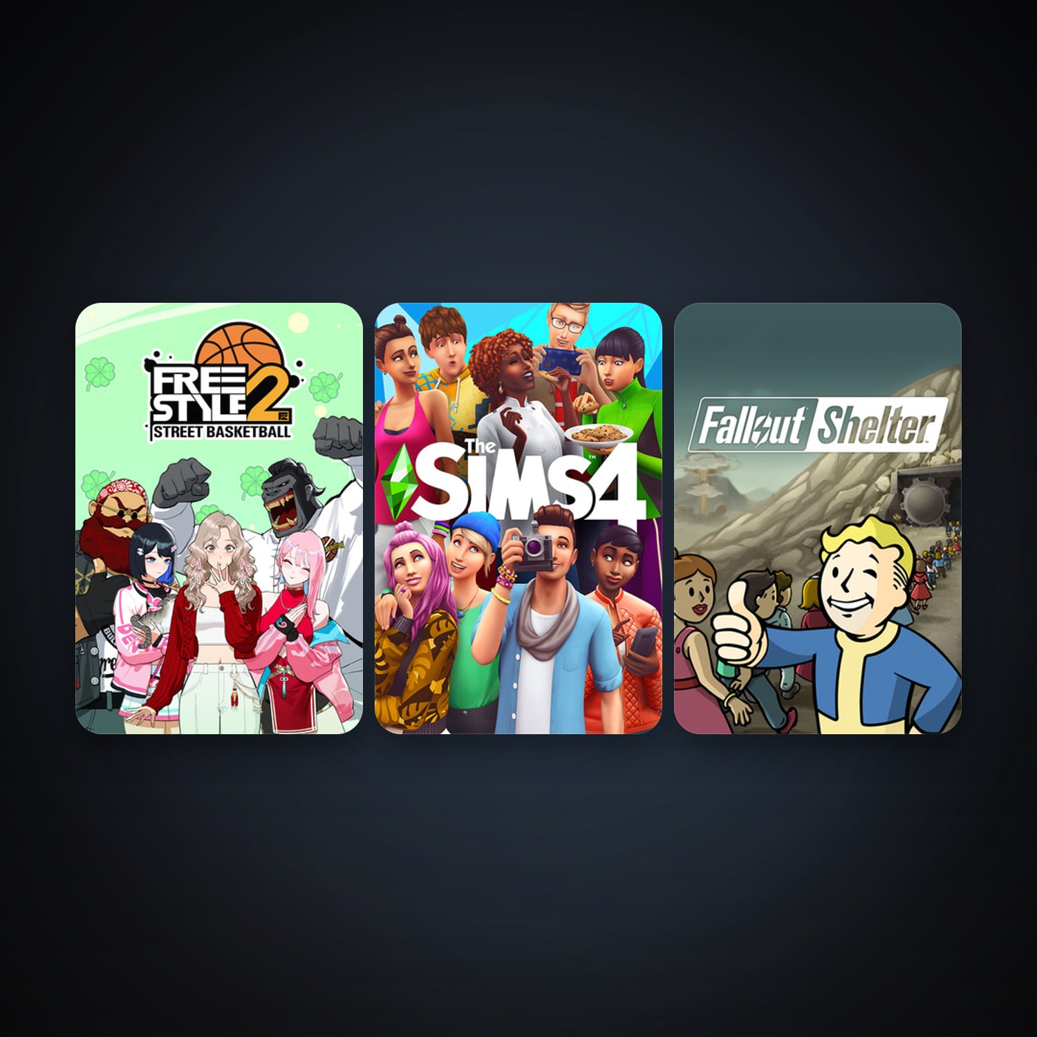 حساب ستيم فلين، Freestyle 2: Street Basketball وFallout Shelter، 6 لعبة، صامد واضح — HabibiAccounts