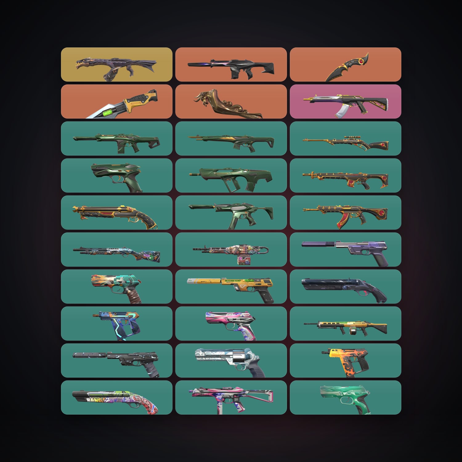 EU Gold 3 locker — 3 knives, 41 skins, lvl 220 — HabibiAccounts