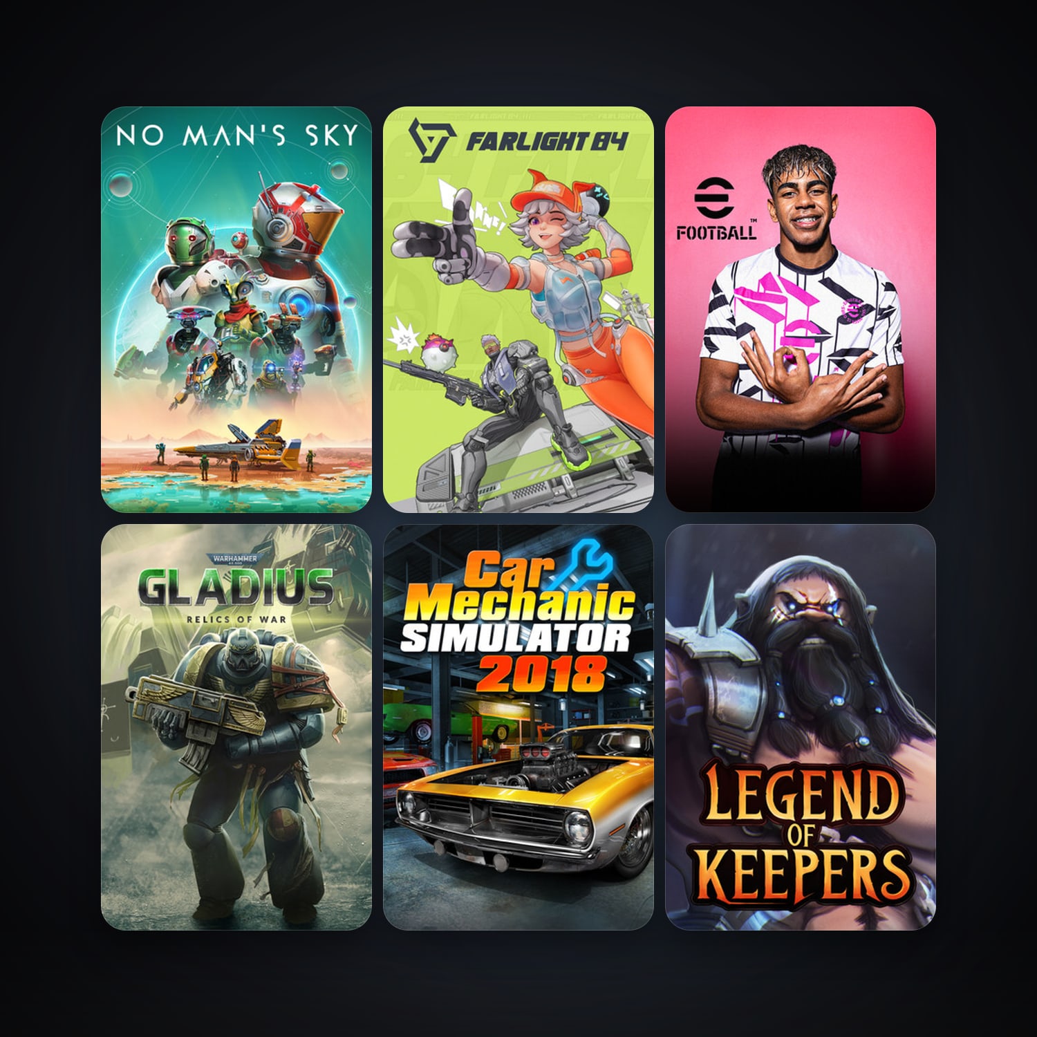 No Man's Sky + Warhammer 40,000: Gladius - Relics of War, 25 games, clean — HabibiAccounts