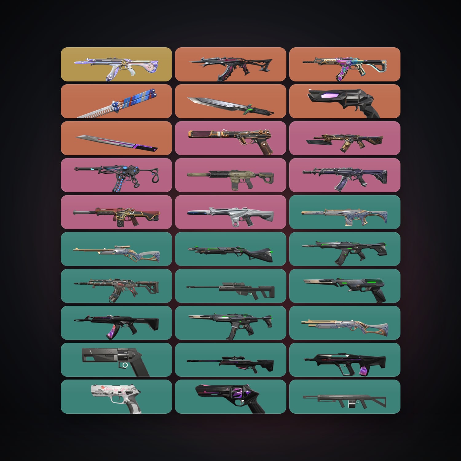 NA Bronze 1 locker — 3 knives, 54 skins, lvl 67 — HabibiAccounts