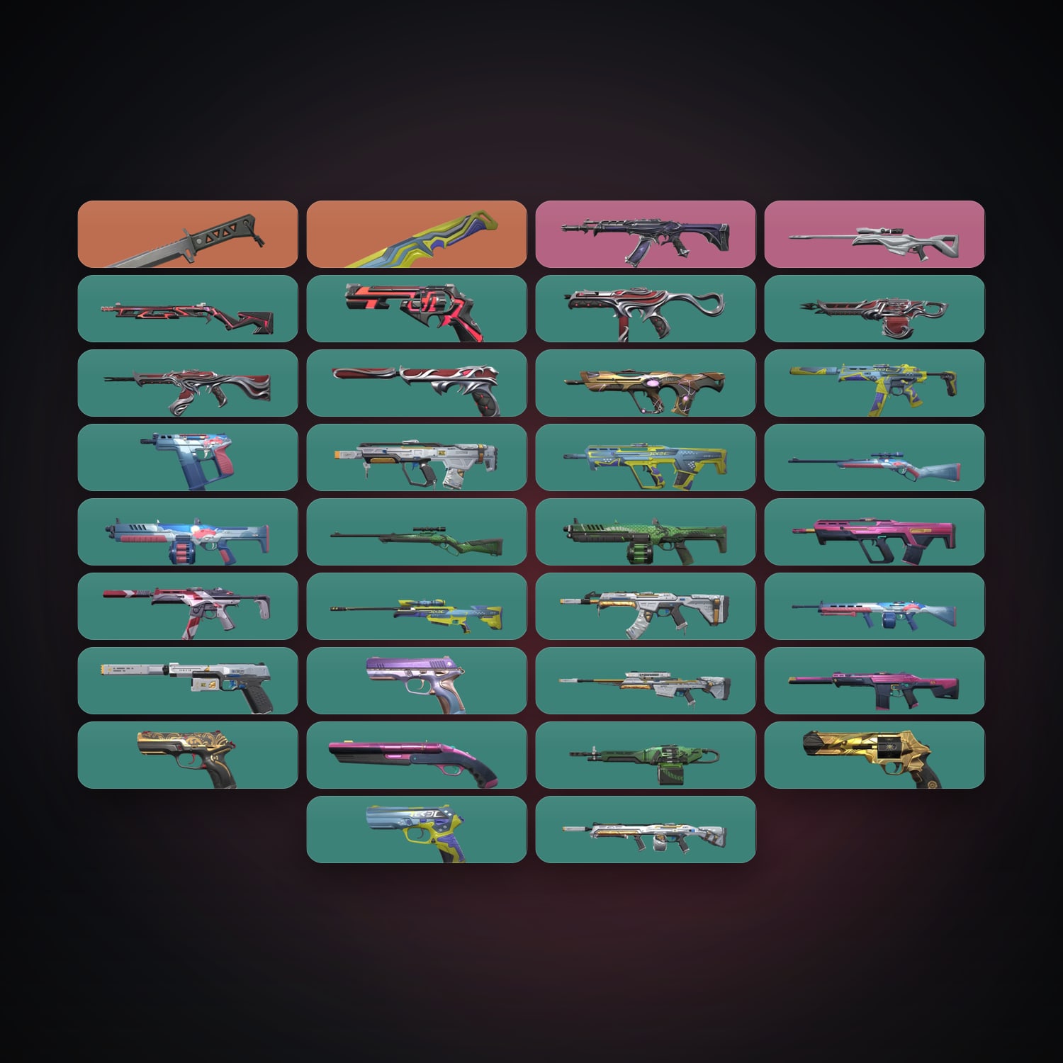 NA Bronze 2 locker — 2 knives, 34 skins, lvl 103 — HabibiAccounts