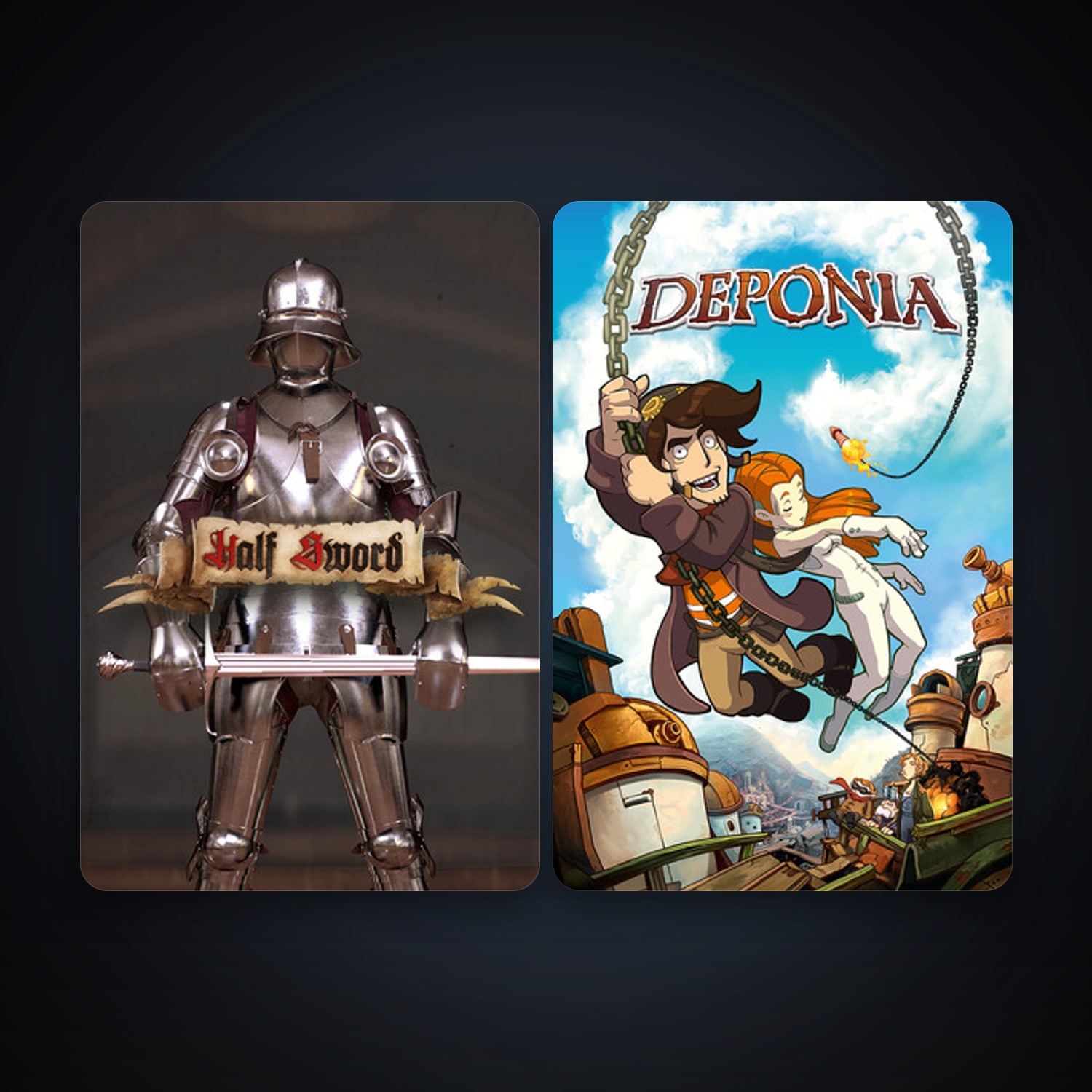 Deponia + Half Sword, 2 games, clean — HabibiAccounts