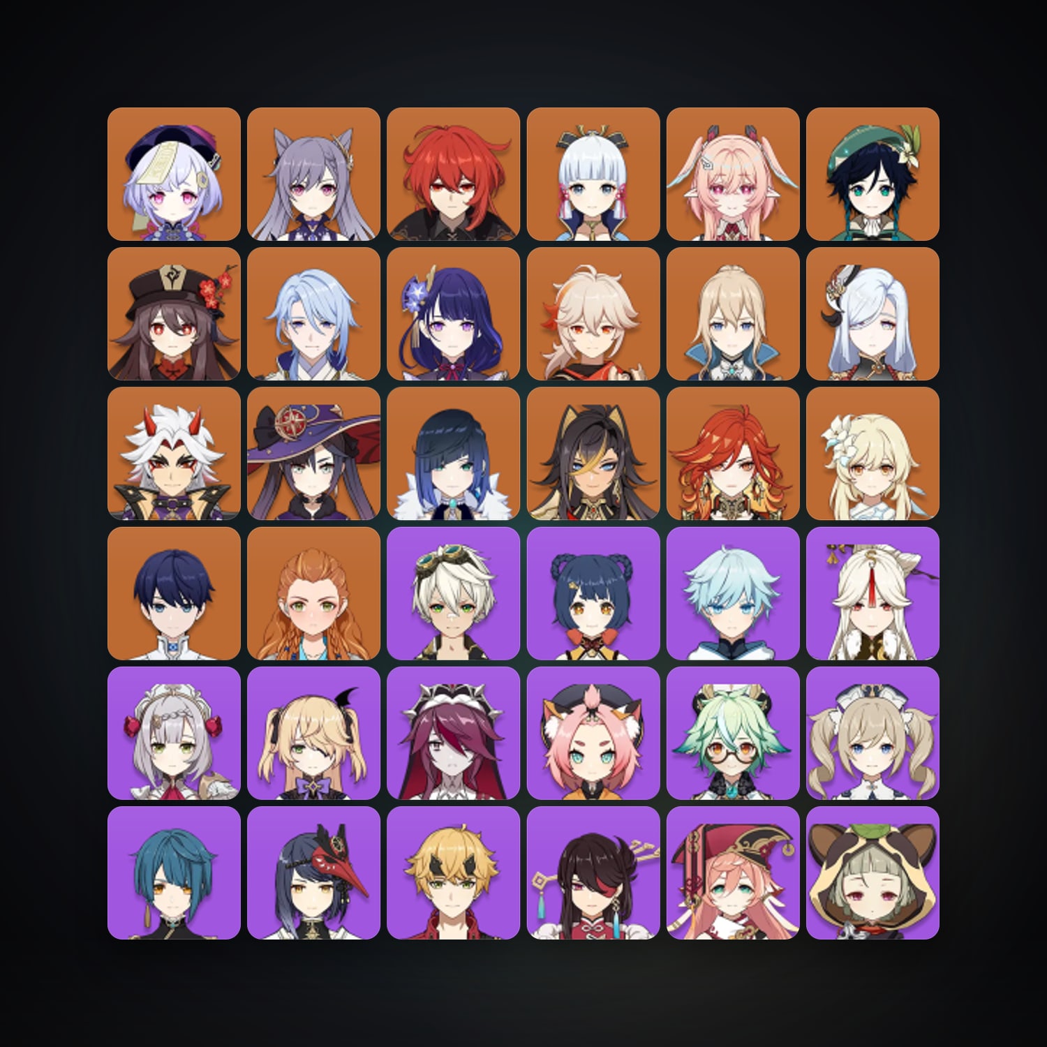 Genshin Impact | AR 57 | 56 Chars | 17× 5★ — Genshin / miHoYo Account — HabibiAccounts