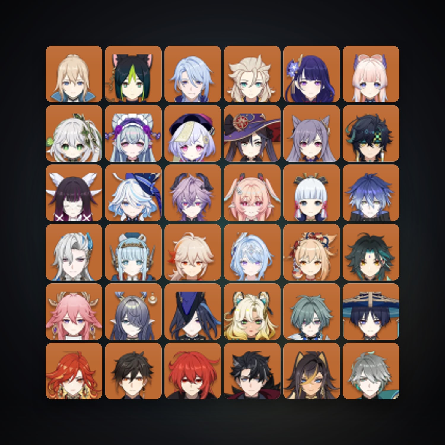 Genshin Impact | AR 60 | 89 Chars | 36× 5★ — Genshin / miHoYo Account — HabibiAccounts