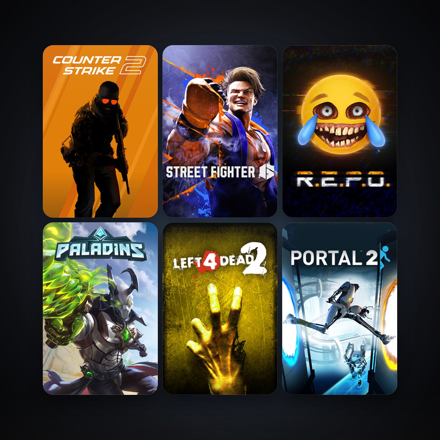 Left 4 Dead 2 + Portal 2, 76 games, Steam 10, clean — HabibiAccounts
