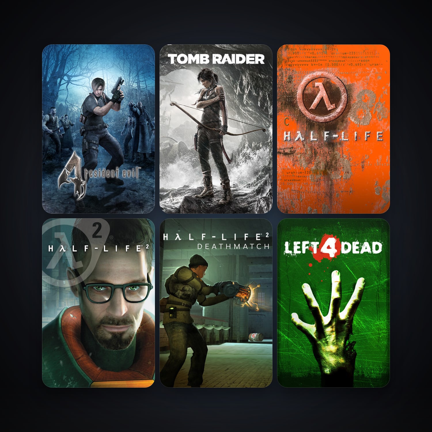Half-Life + Half-Life 2, 36 games, clean — HabibiAccounts
