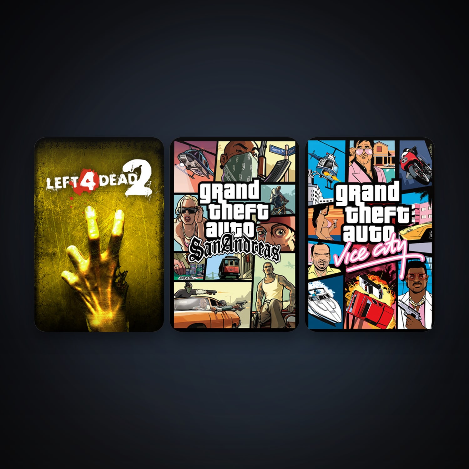 Left 4 Dead 2 + Grand Theft Auto: Vice City, 9 games, clean — HabibiAccounts