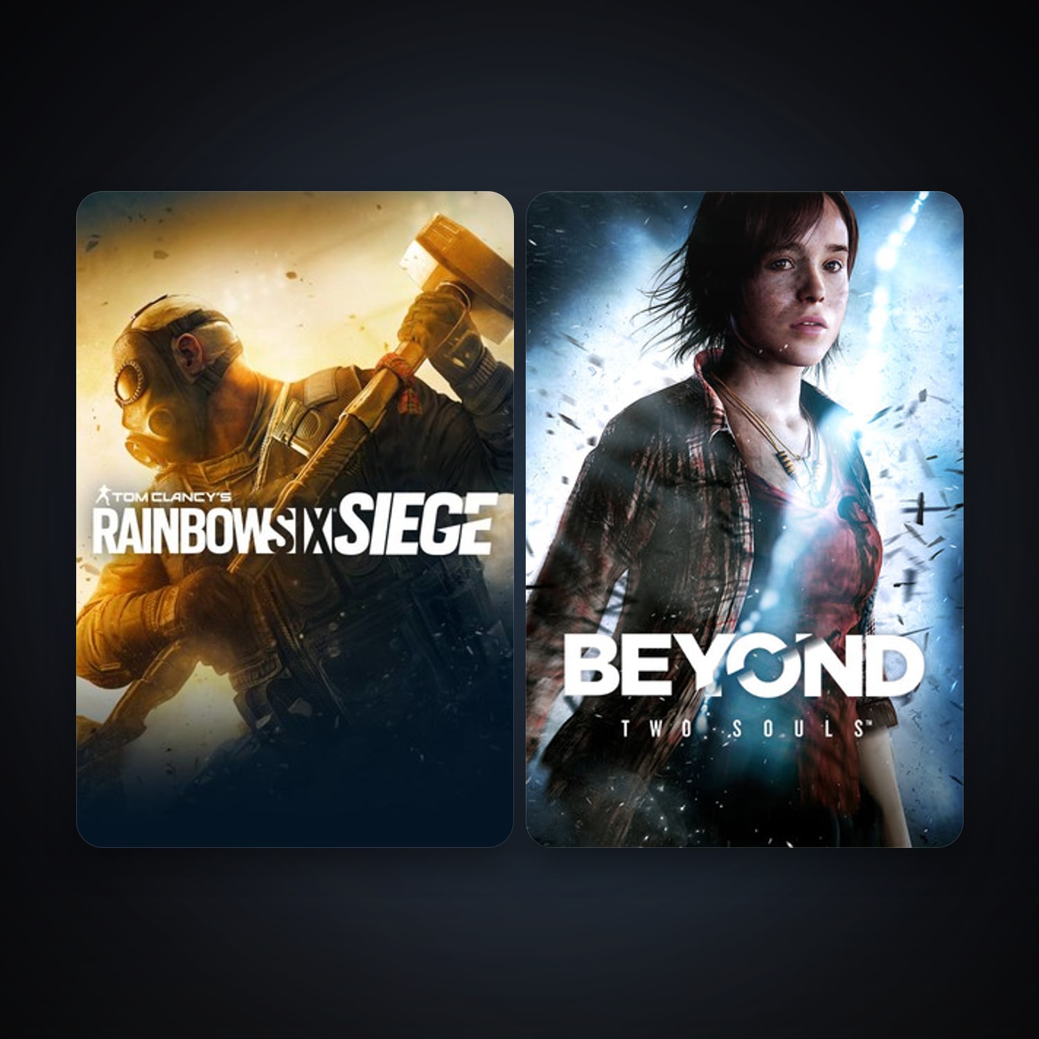 Tom Clancy's Rainbow Six Siege + Beyond: Two Souls, 4 games, clean — HabibiAccounts