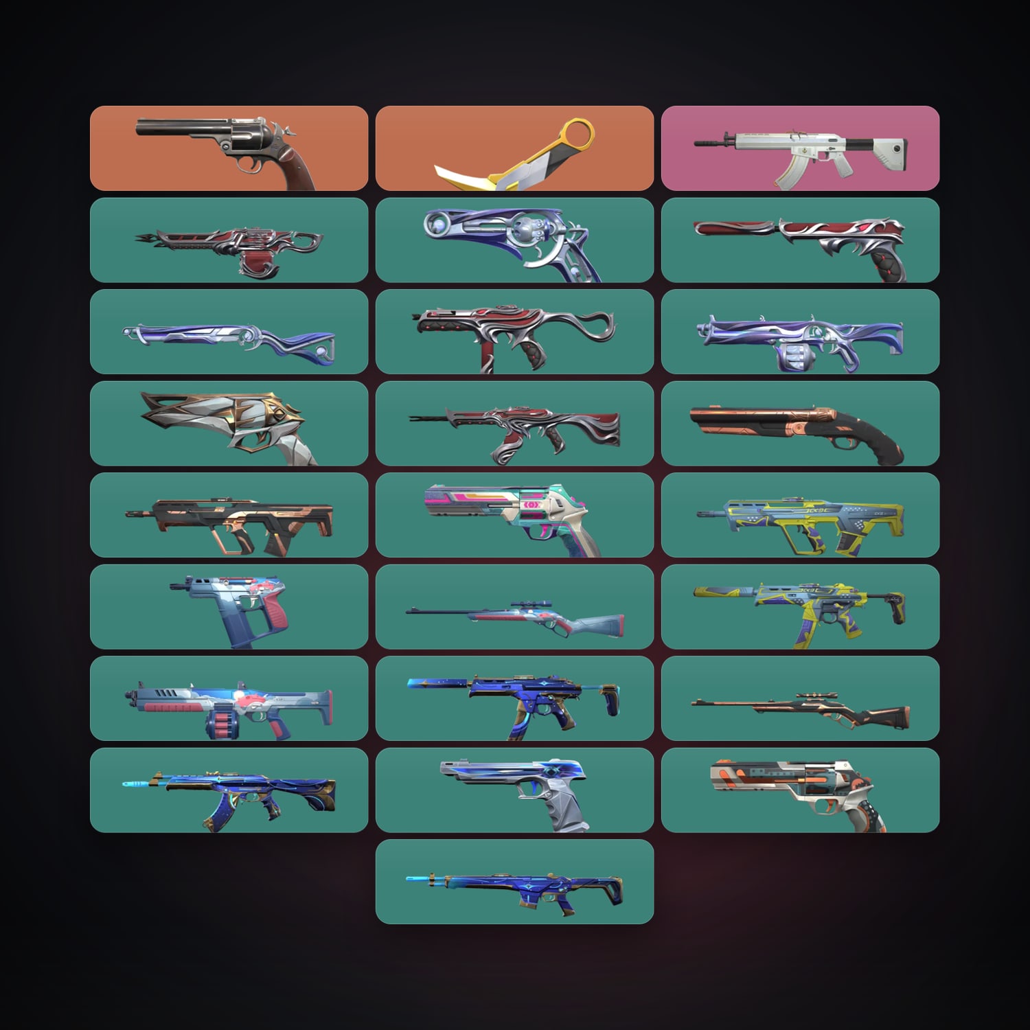 AP Silver 1 locker — 1 knives, 27 skins, lvl 202 — HabibiAccounts