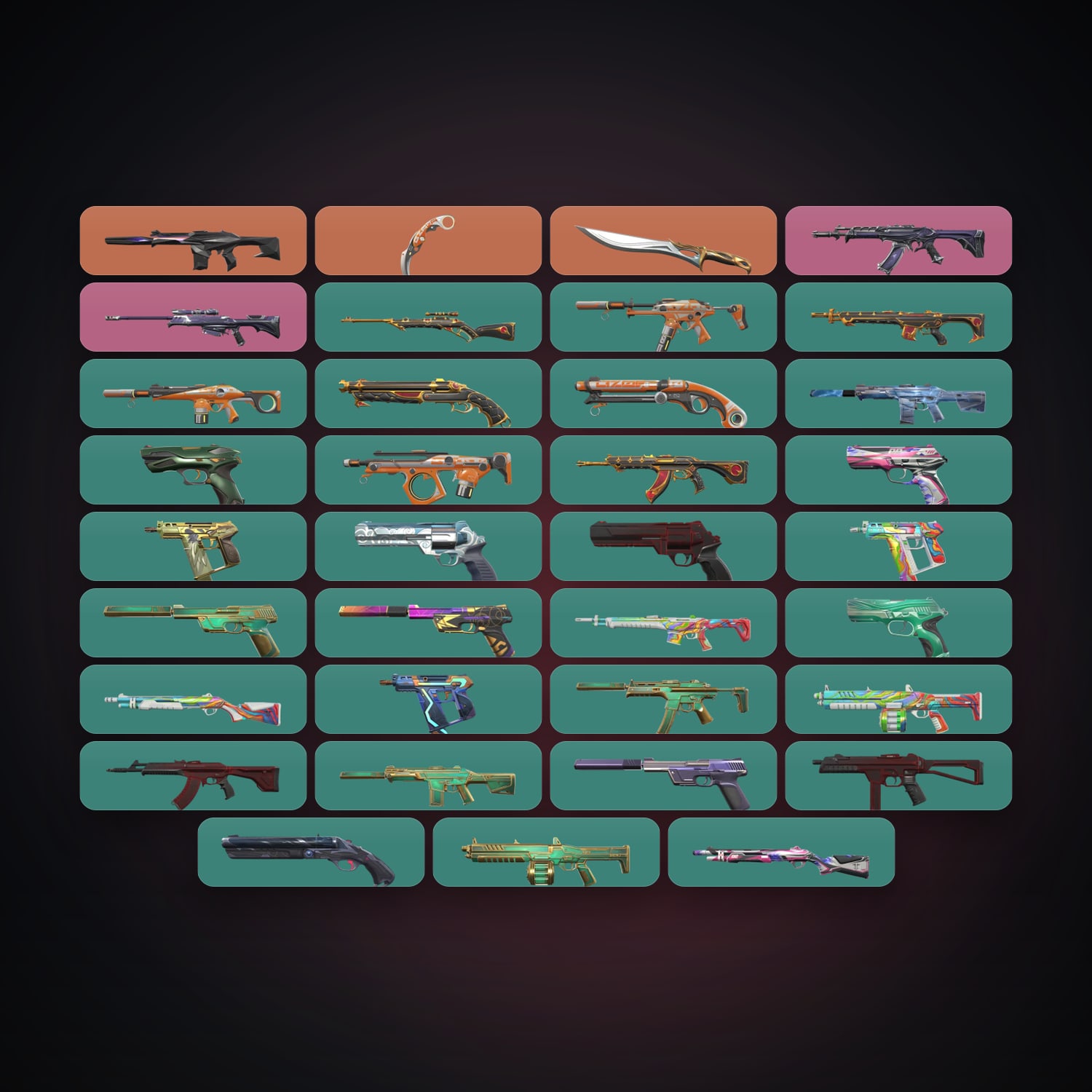 LA Silver 3 locker — 2 knives, 37 skins, lvl 165 — HabibiAccounts