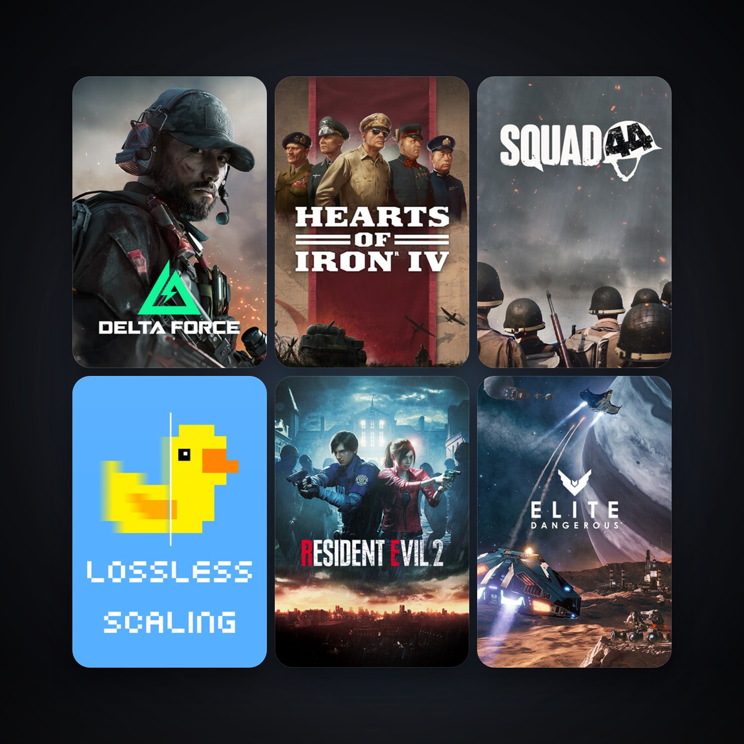 Elite Dangerous + Hearts of Iron IV, 53 games, clean — HabibiAccounts