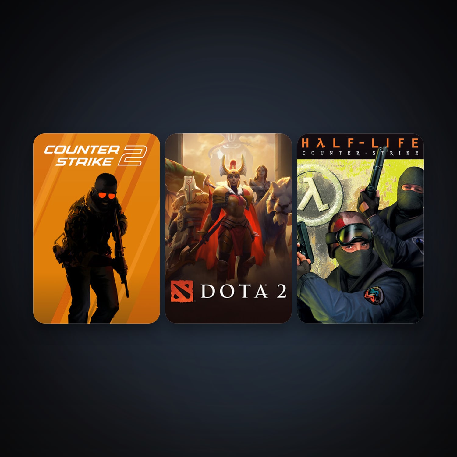 Counter-Strike + Dota 2, 7 games, clean — HabibiAccounts