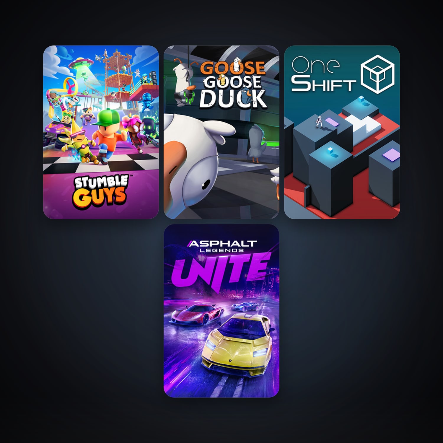 OneShift + Goose Goose Duck, 7 games, clean — HabibiAccounts