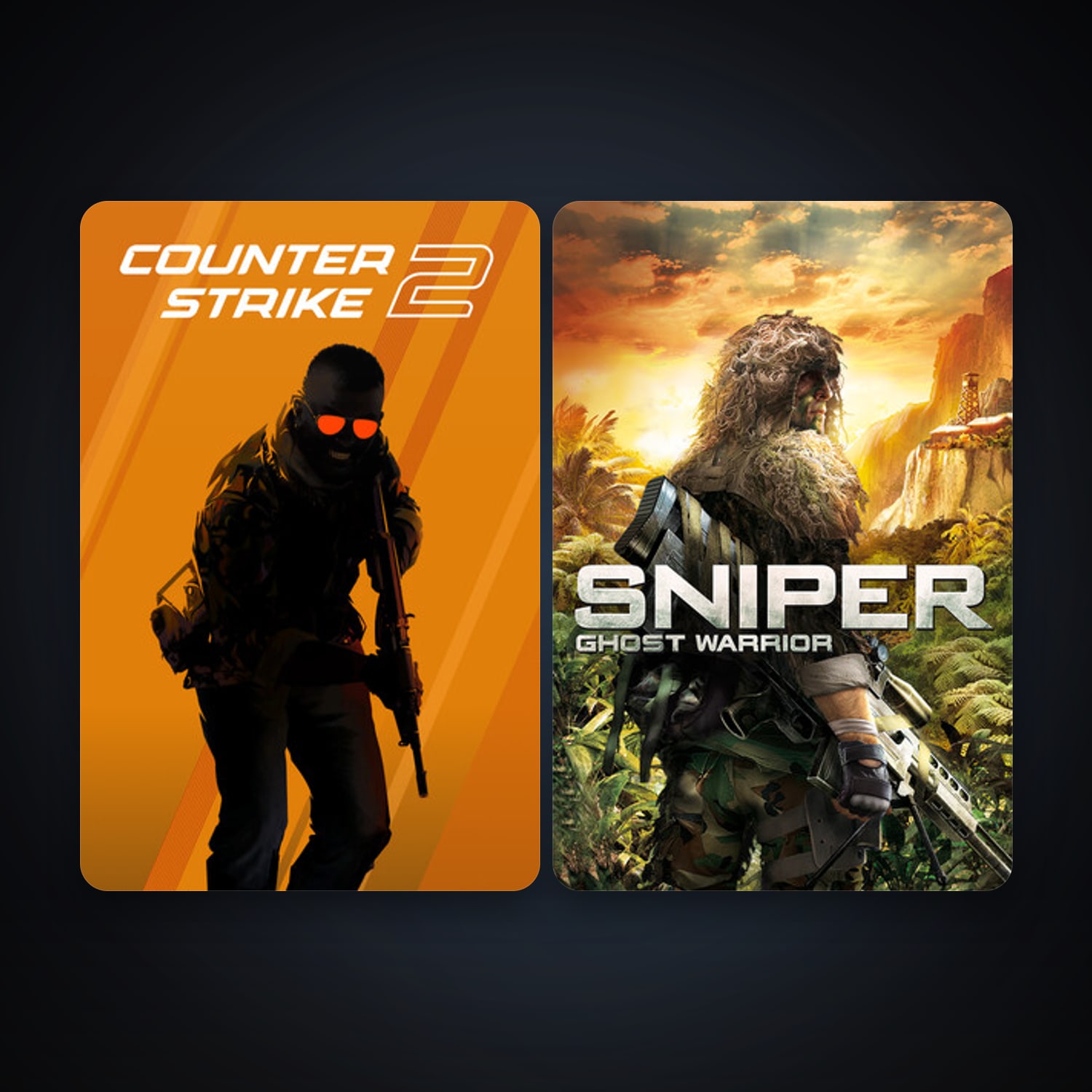CS2 Prime + Sniper: Ghost Warrior, 3 games, clean — HabibiAccounts