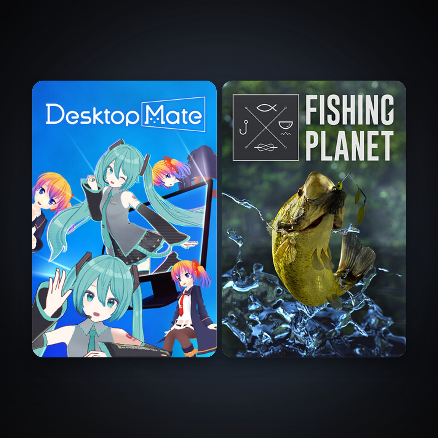 Fishing Planet + Desktop Mate, 3 games, clean — HabibiAccounts