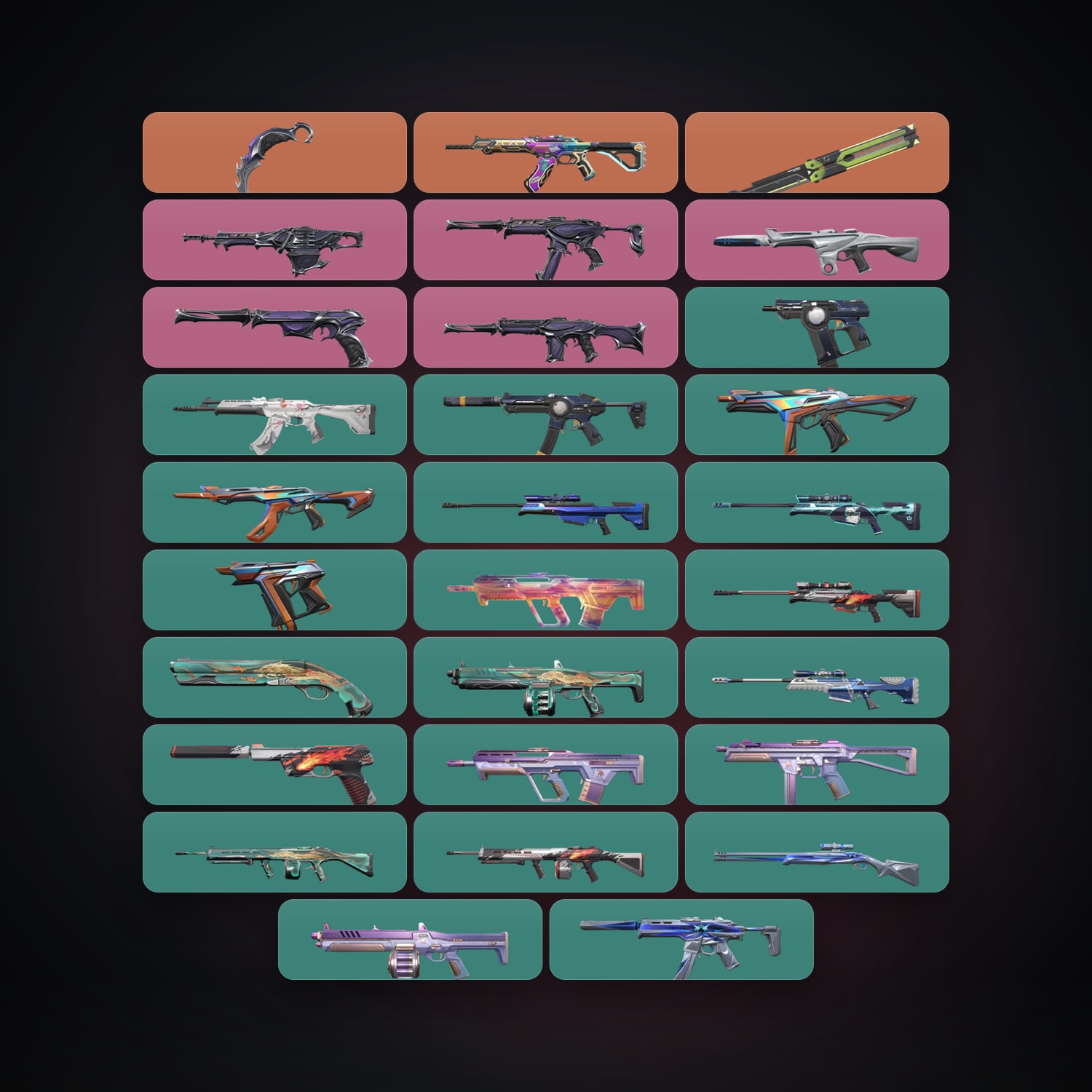 EU Silver 1 locker — 2 knives, 29 skins, lvl 27 — HabibiAccounts
