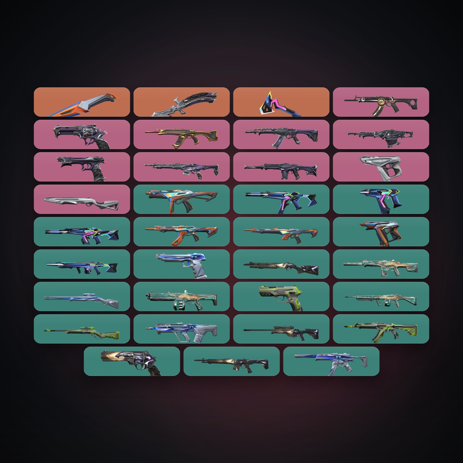 EU Plat 1 locker — 3 knives, 36 skins, lvl 64 — HabibiAccounts