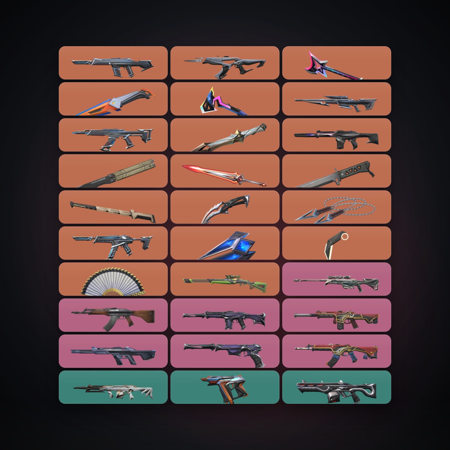 LA Silver 2 locker — 13 knives, 122 skins, lvl 157 — HabibiAccounts