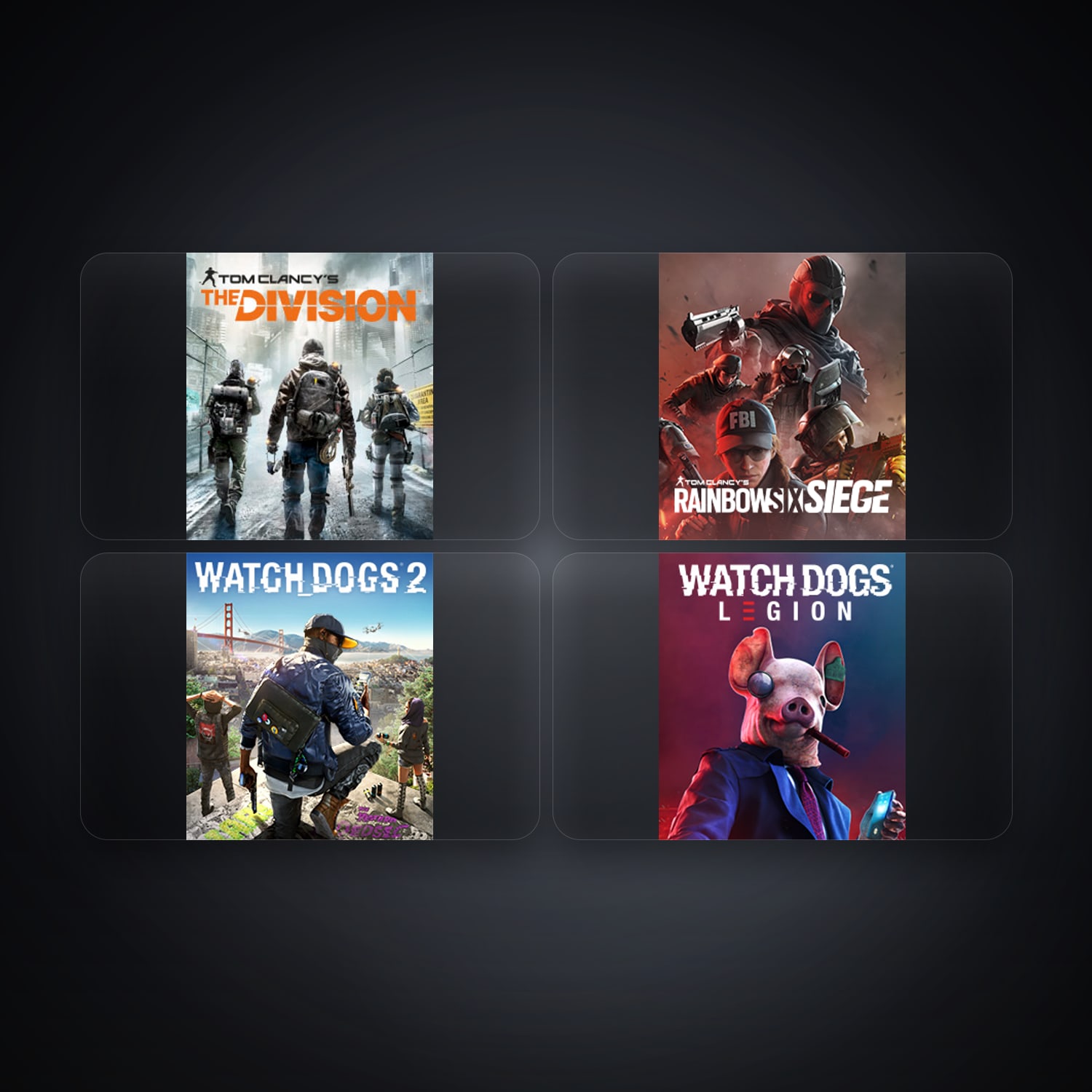 Ubisoft Tom Clancy's The Division + Tom Clancy's Rainbow Six Siege (Steam) — BG — 4 games — HabibiAccounts