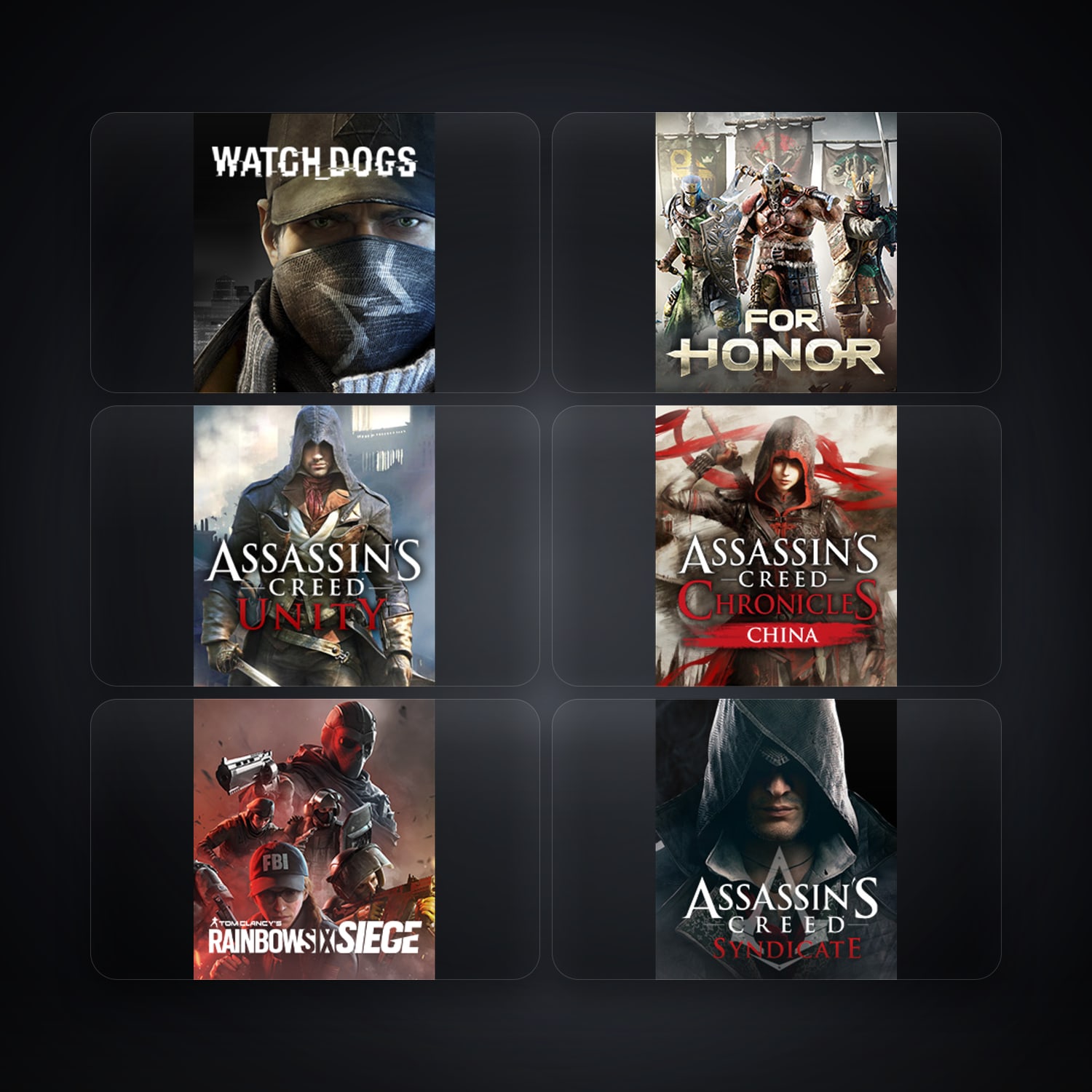 Ubisoft Watch_Dogs + For Honor — PL — 7 games — HabibiAccounts