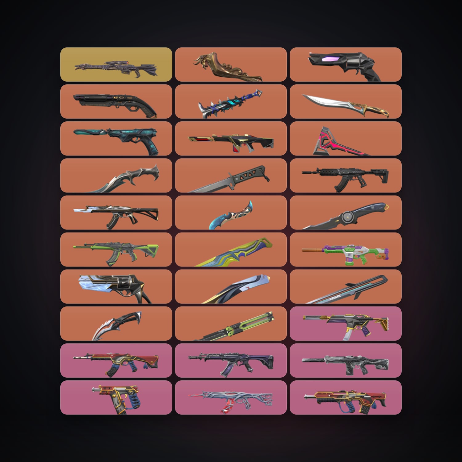 EU Immortal 2 locker — 13 knives, 137 skins, lvl 189 — HabibiAccounts