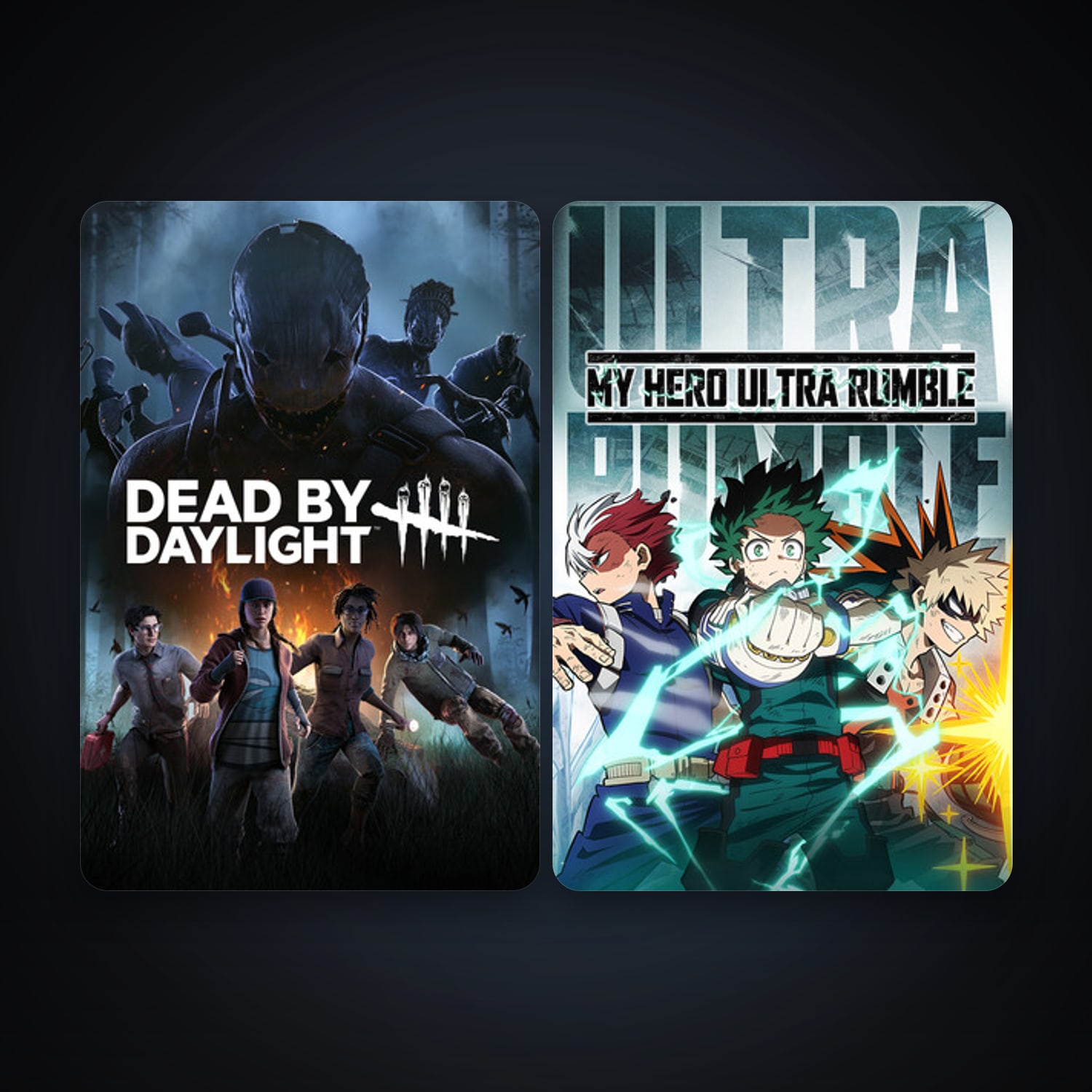 Dead by Daylight + MY HERO ULTRA RUMBLE, 2 games, clean — HabibiAccounts
