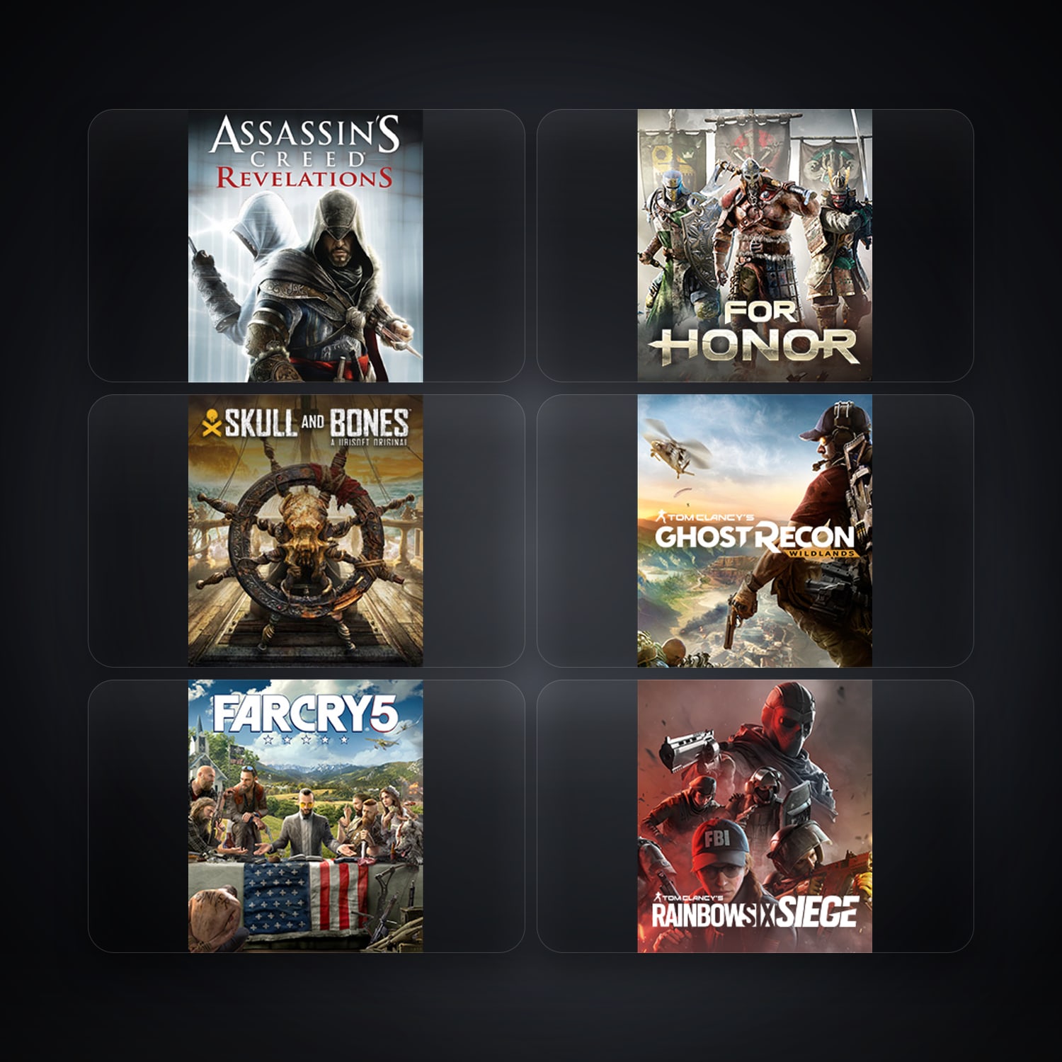 Ubisoft Assassin's Creed Revelations + For Honor — FR — 10 games — HabibiAccounts