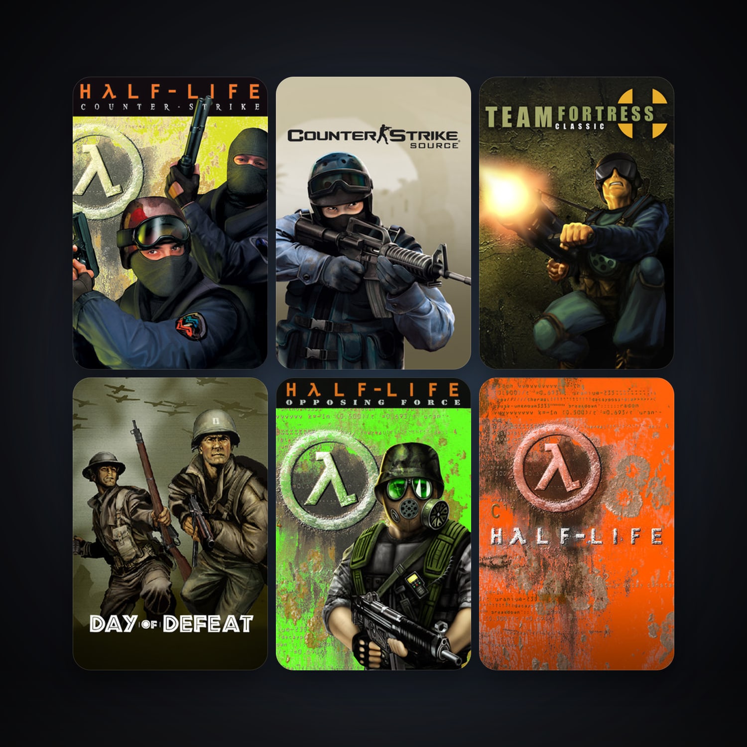 Counter-Strike + Team Fortress Classic, 11 games, clean — HabibiAccounts