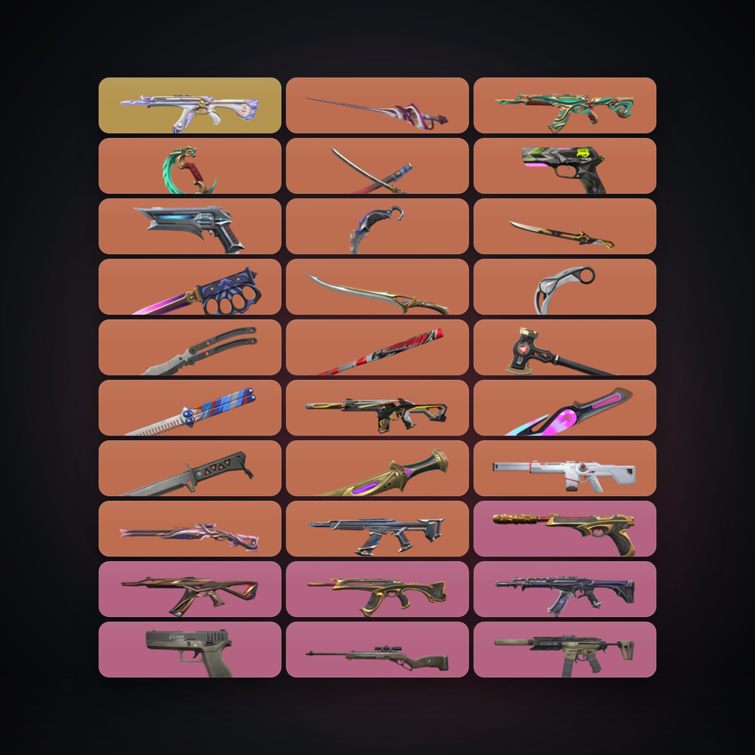 EU Bronze 2 locker — 15 knives, 102 skins, lvl 132 — HabibiAccounts