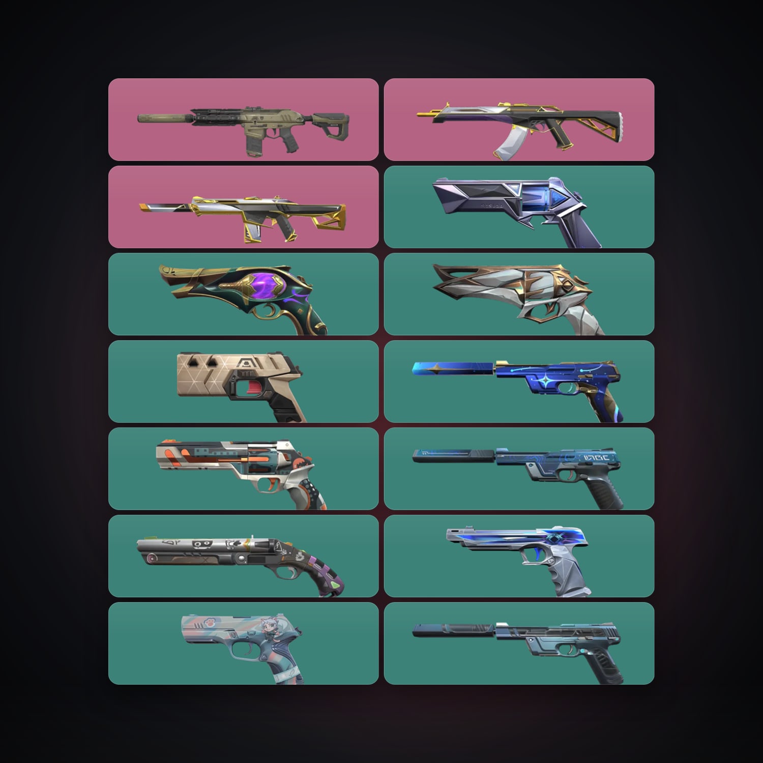 EU Gold 1 locker — 14 skins, lvl 274 — HabibiAccounts