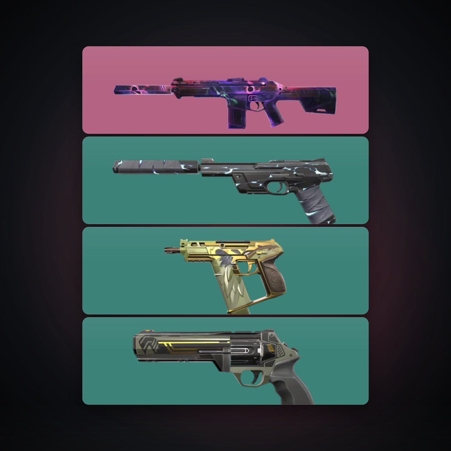 NA Ascendant 2 locker — 4 skins, lvl 50 — HabibiAccounts