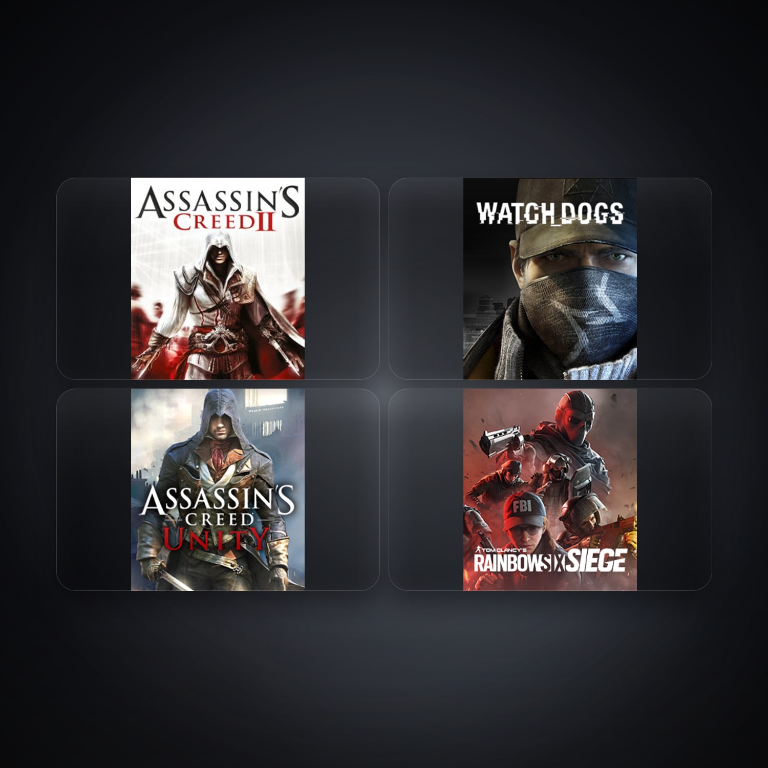 Ubisoft Assassin's Creed II + Watch_Dogs — HU — 5 games — HabibiAccounts