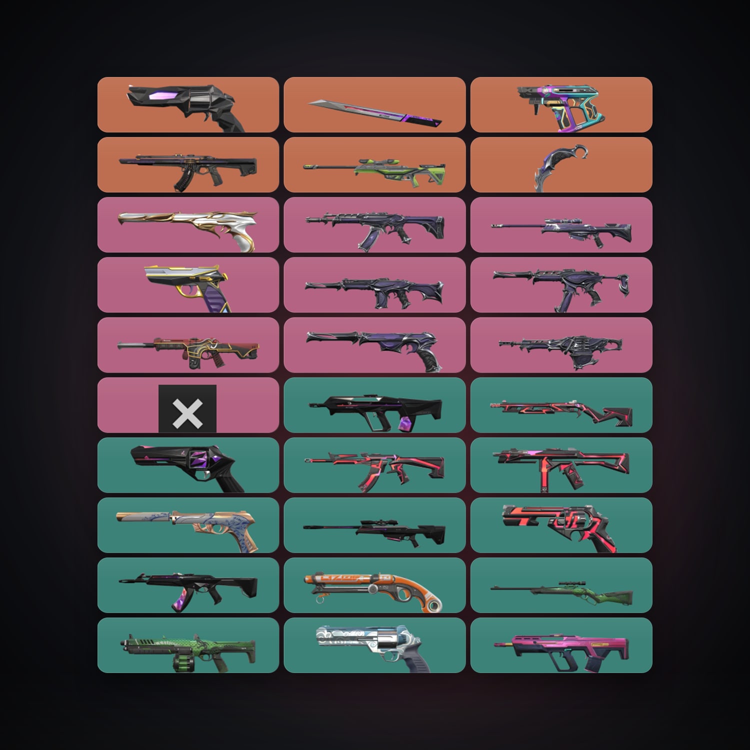 AP Plat 3 locker — 2 knives, 58 skins, lvl 260 — HabibiAccounts