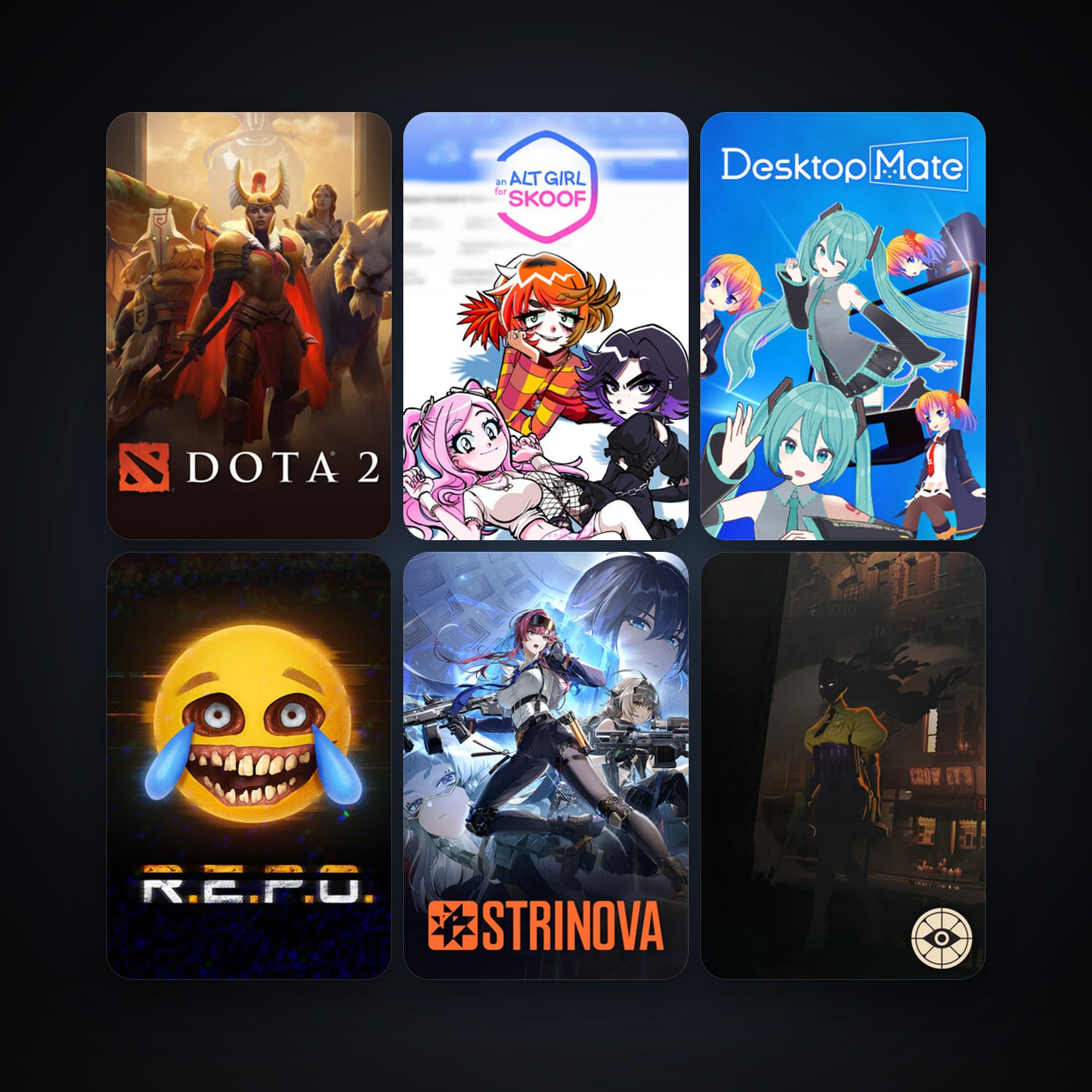 Dota 2 + Strinova, 24 games, Steam 15, clean — HabibiAccounts
