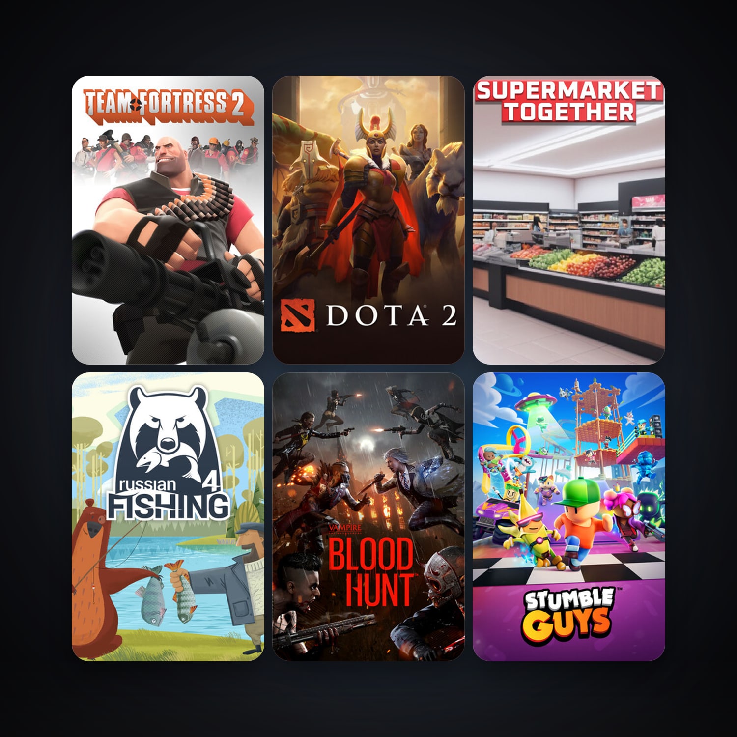 Team Fortress 2 + Dota 2, 22 games, clean — HabibiAccounts