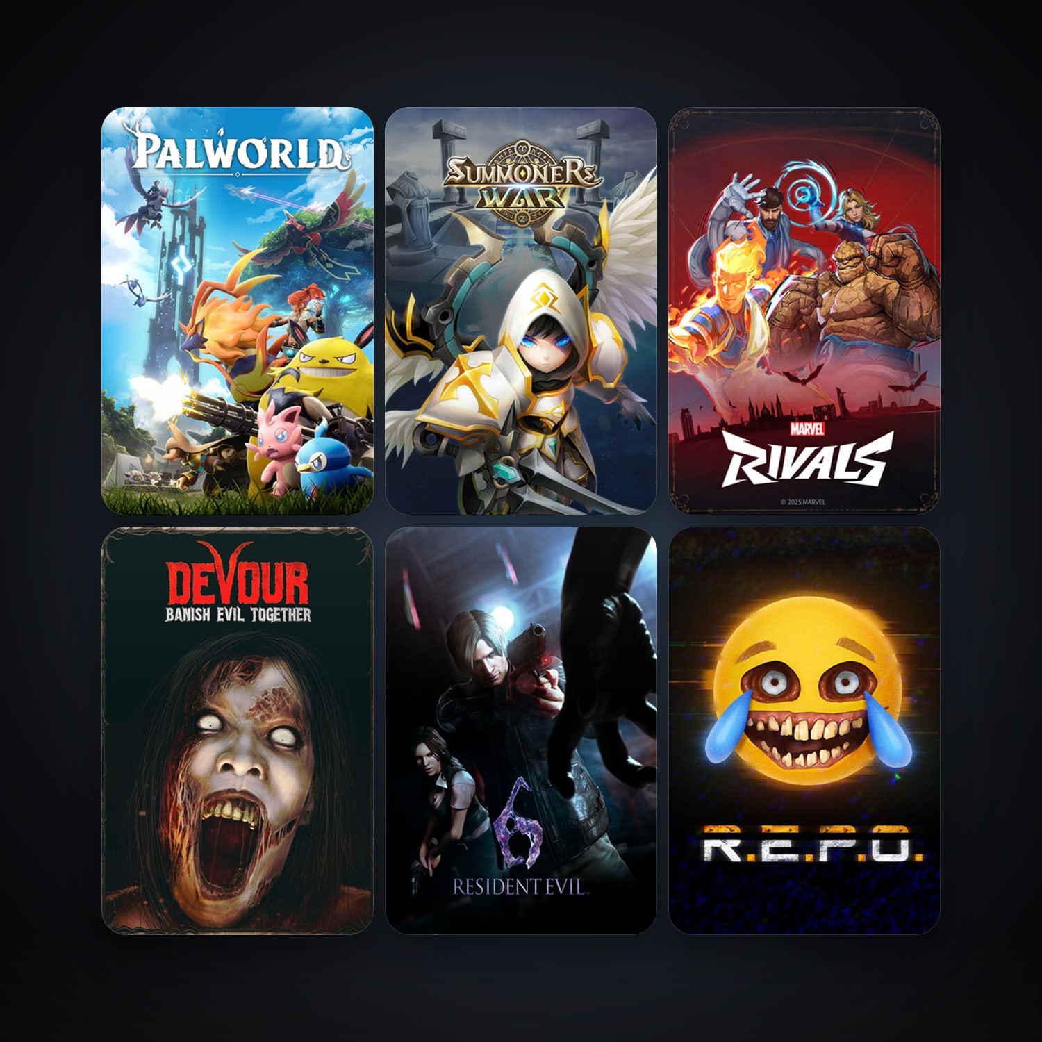 Resident Evil 6 + The Forest, 15 games, clean — HabibiAccounts