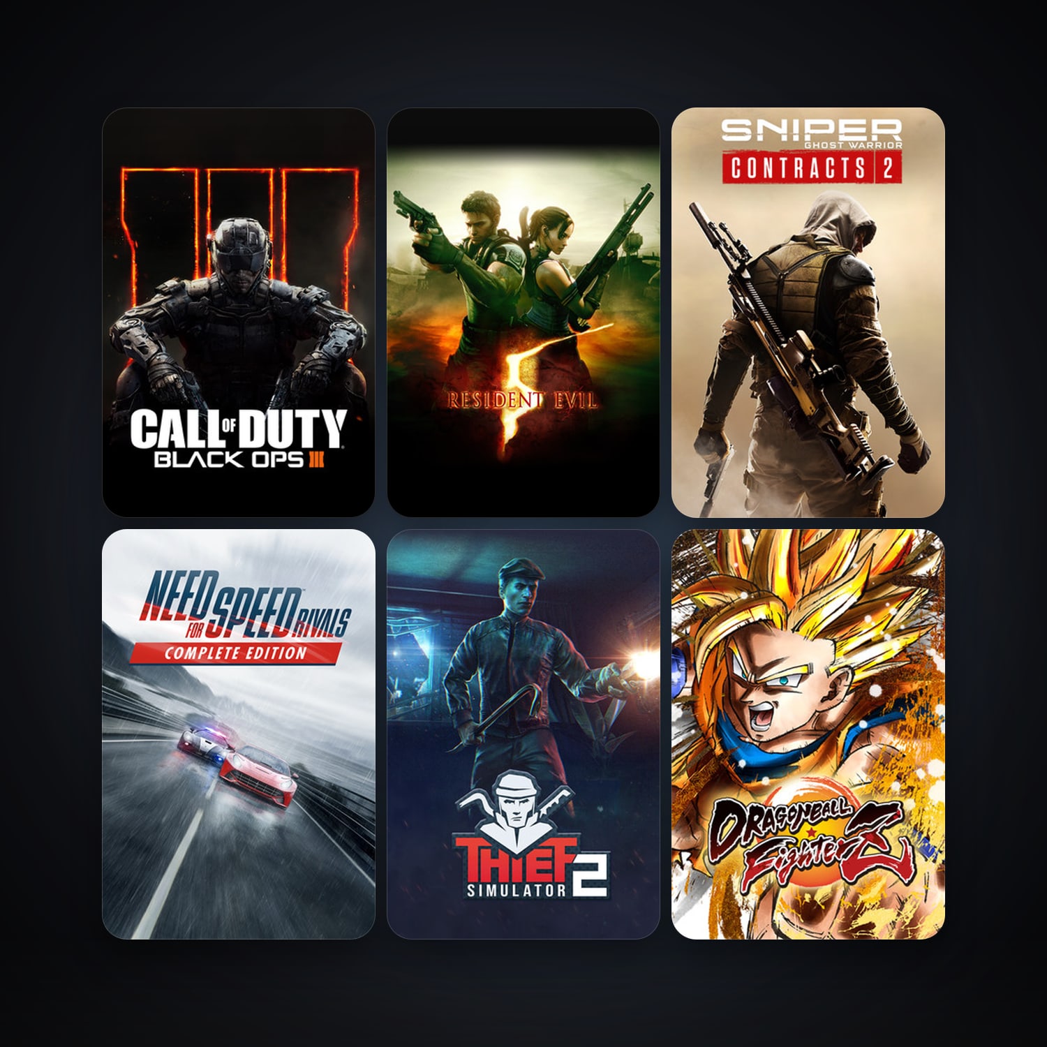 Resident Evil 5 + Assetto Corsa, 24 games, clean — HabibiAccounts