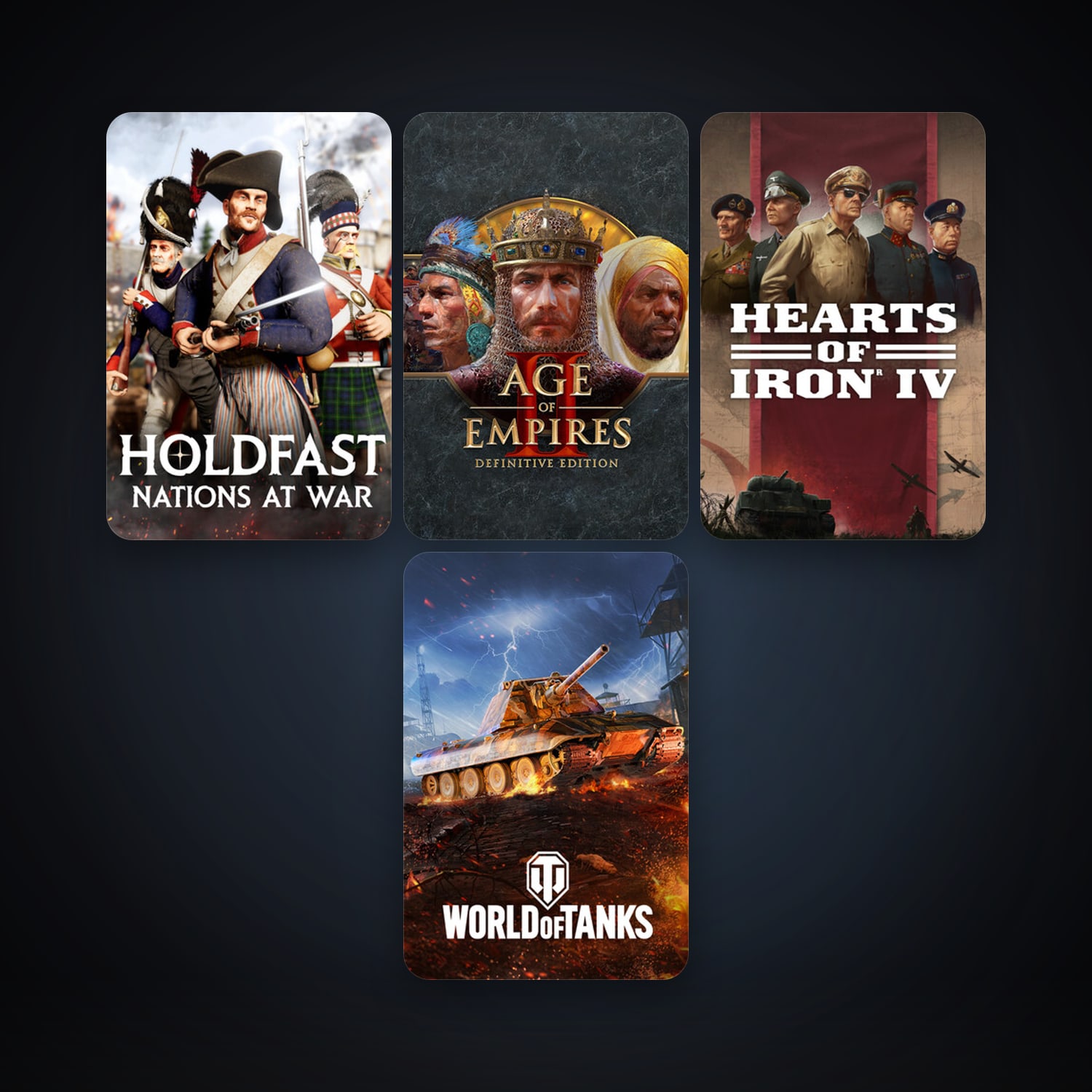 Hearts of Iron IV + Holdfast: Nations At War, 5 games, clean — HabibiAccounts