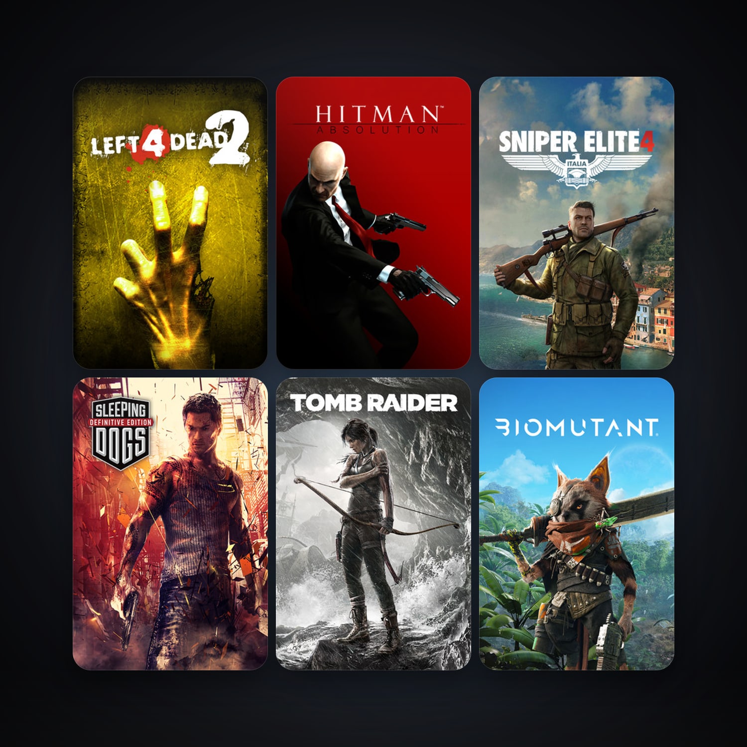 Left 4 Dead 2 + Hitman: Absolution, 35 games, clean — HabibiAccounts