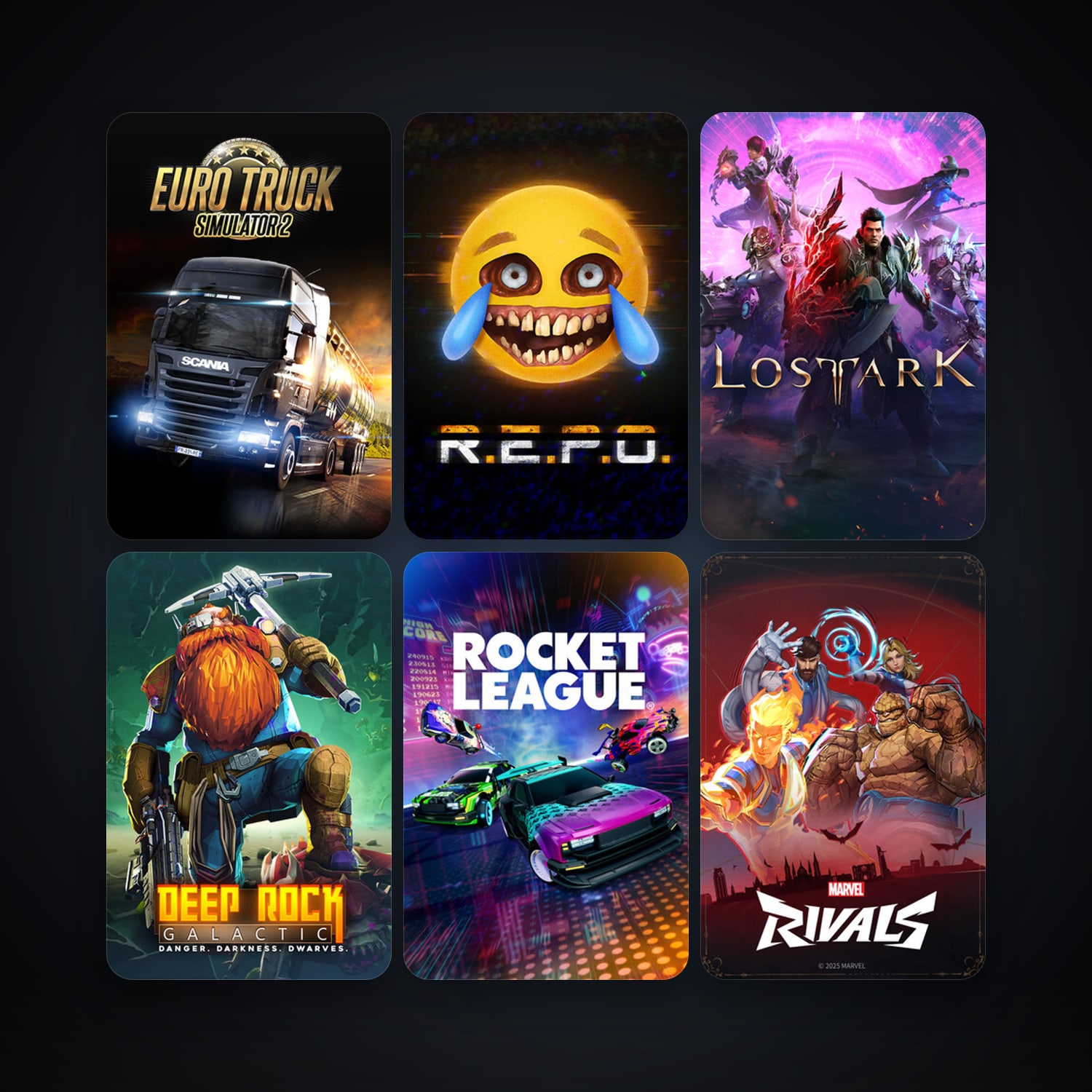 Euro Truck Simulator 2 + Rocket League, 15 games, clean — HabibiAccounts