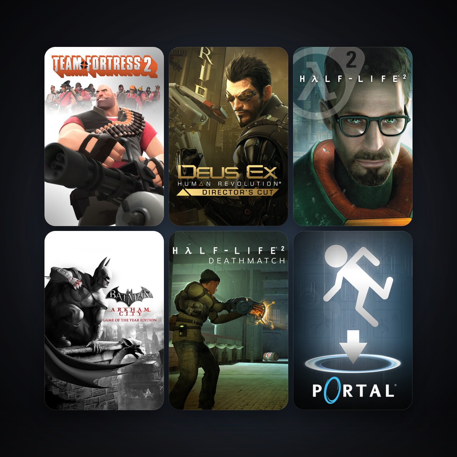 Half-Life 2 + Half-Life 2: Deathmatch, 8 games, clean — HabibiAccounts