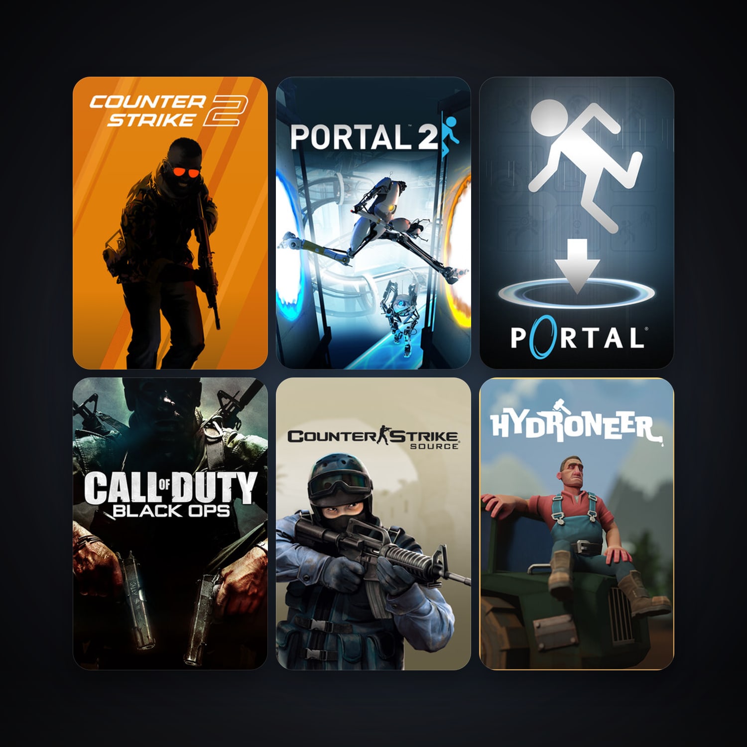 Counter-Strike: Source + Portal, 14 games, Steam 10, clean — HabibiAccounts