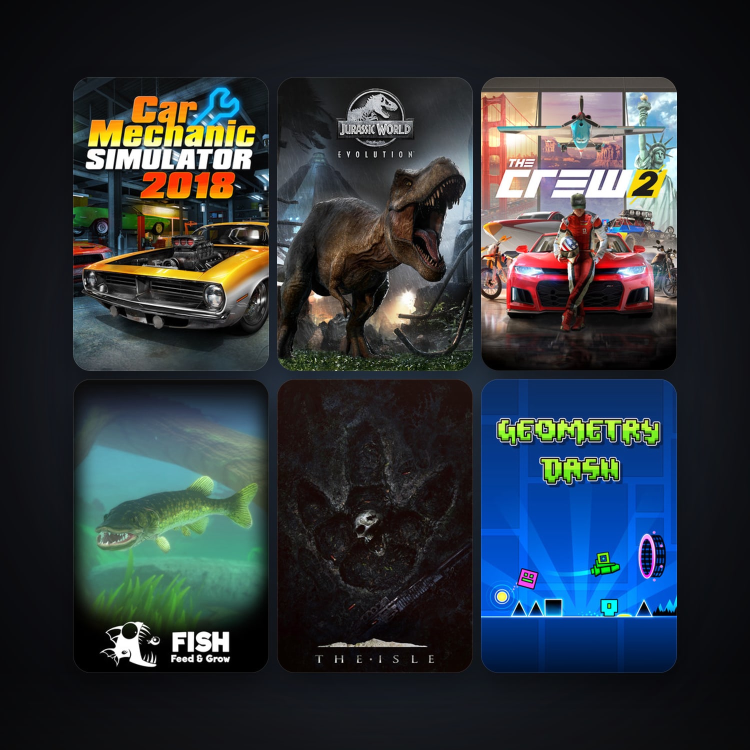 The Forest + Geometry Dash, 40 games, clean — HabibiAccounts
