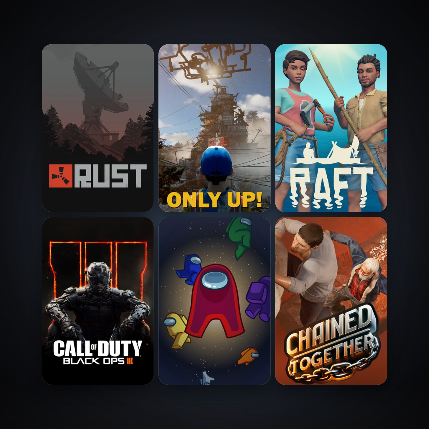 Rust + Call of Duty: Black Ops III, 12 games, clean — HabibiAccounts
